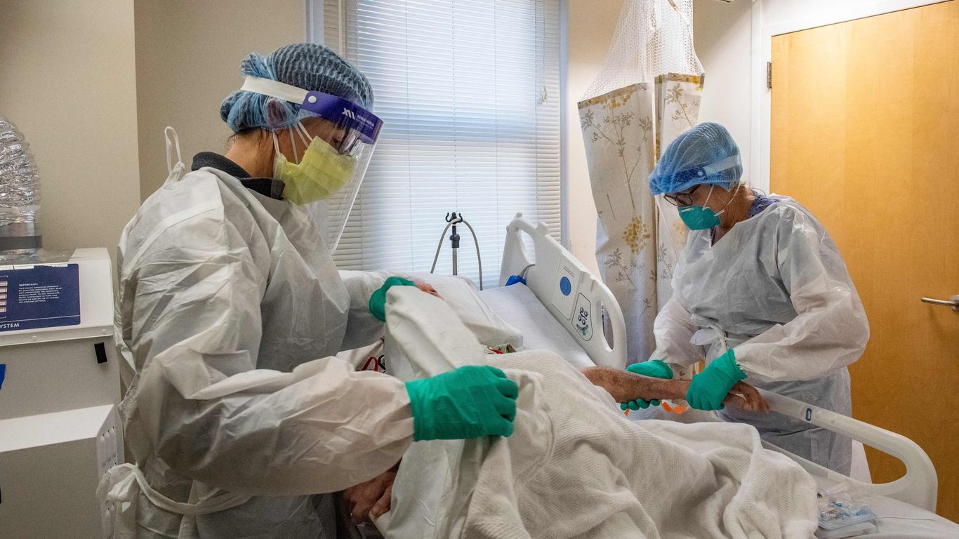 Omicron hits American hospitals disproportionately hard - Axios