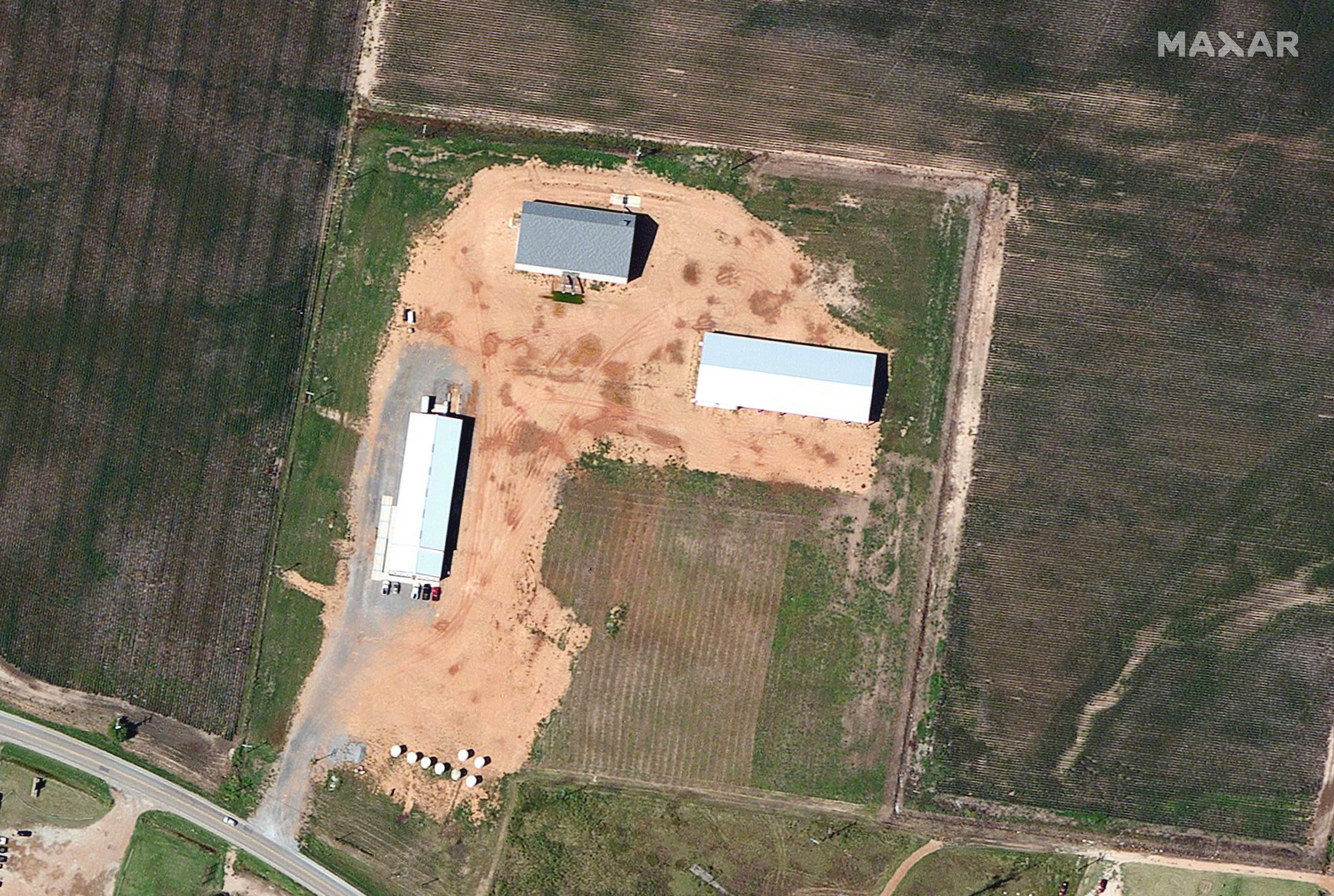 Farm buildings in Monette, Arkansas