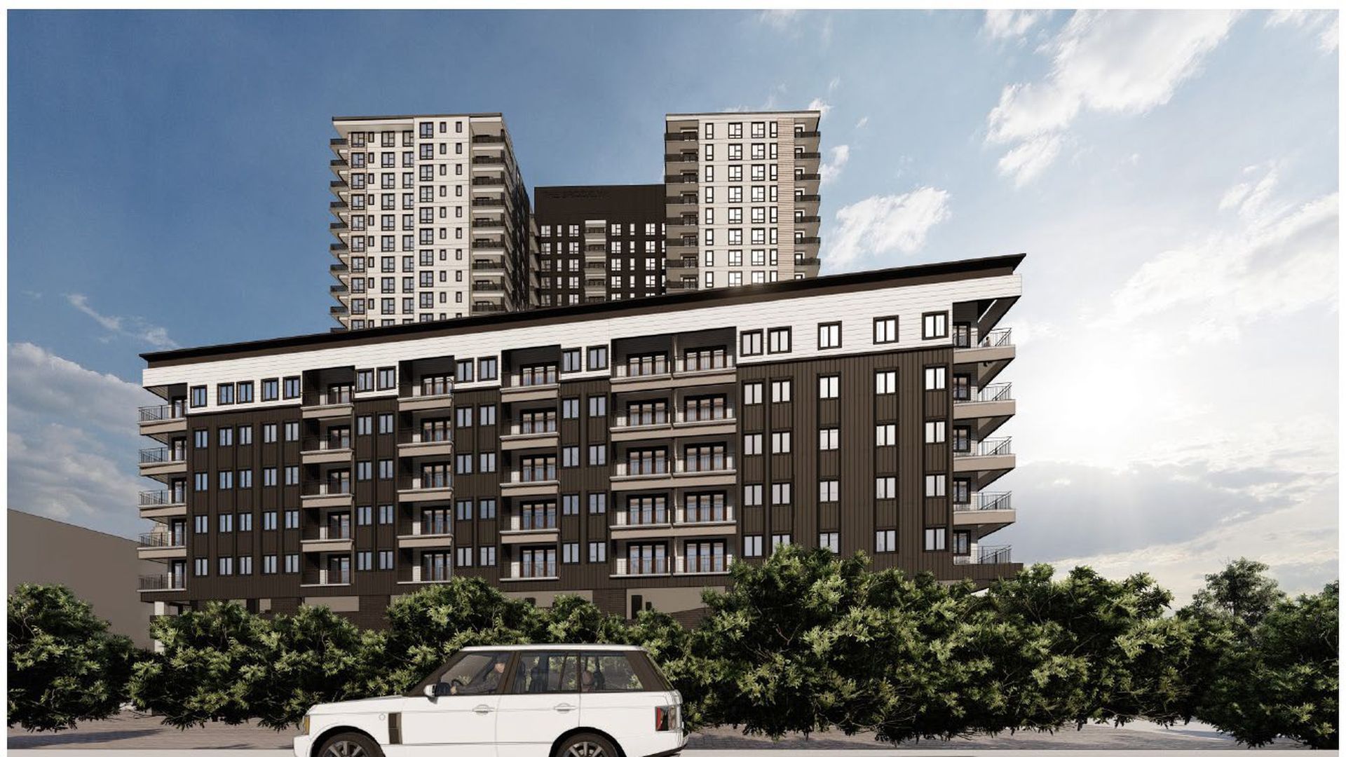 Multi-family building rendering