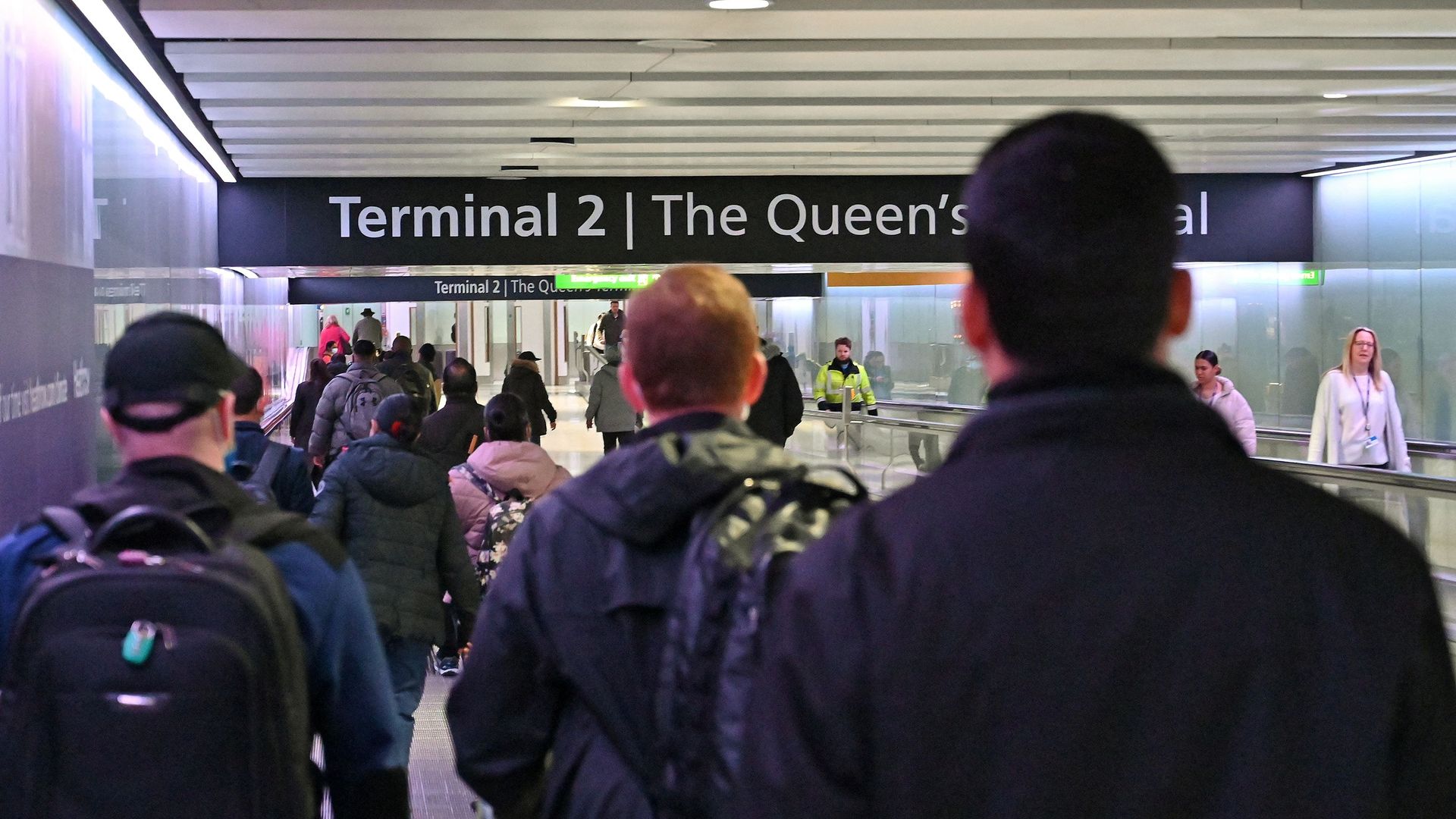 the departure hall of Terminal 2 at London Heathrow Airpor
