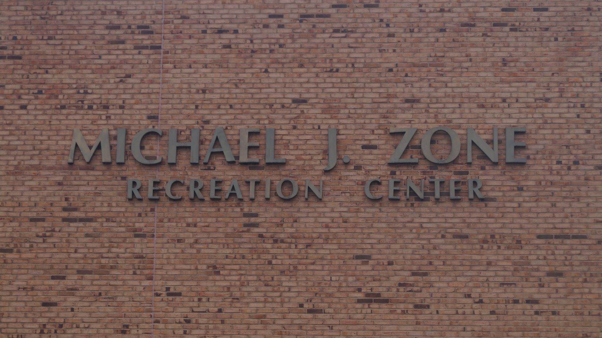 Brick facade of Michael J. Zone rec center in Cleveland