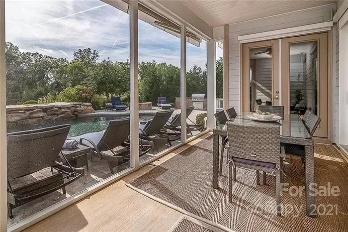 Curtis Samuel's new Charlotte home porch