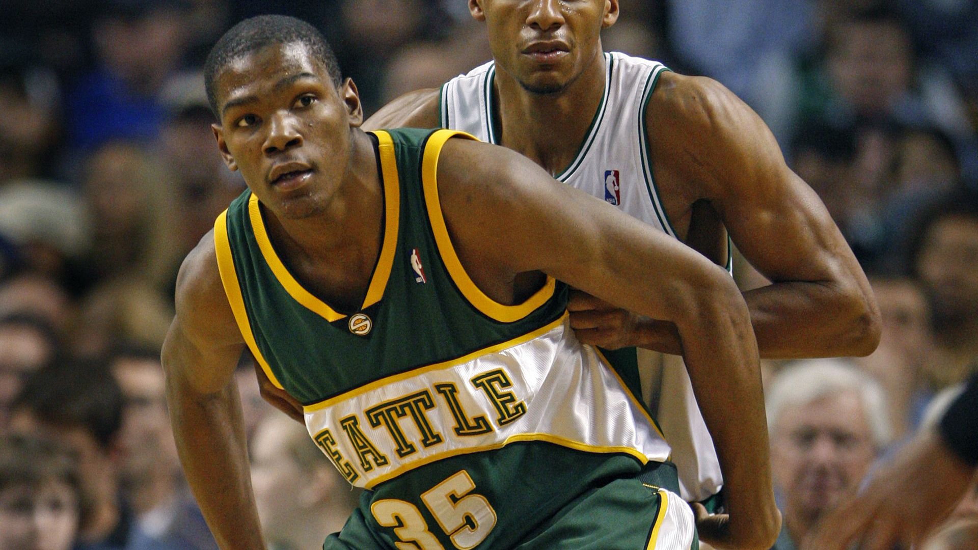 Kevin Durant playing for the SuperSonics