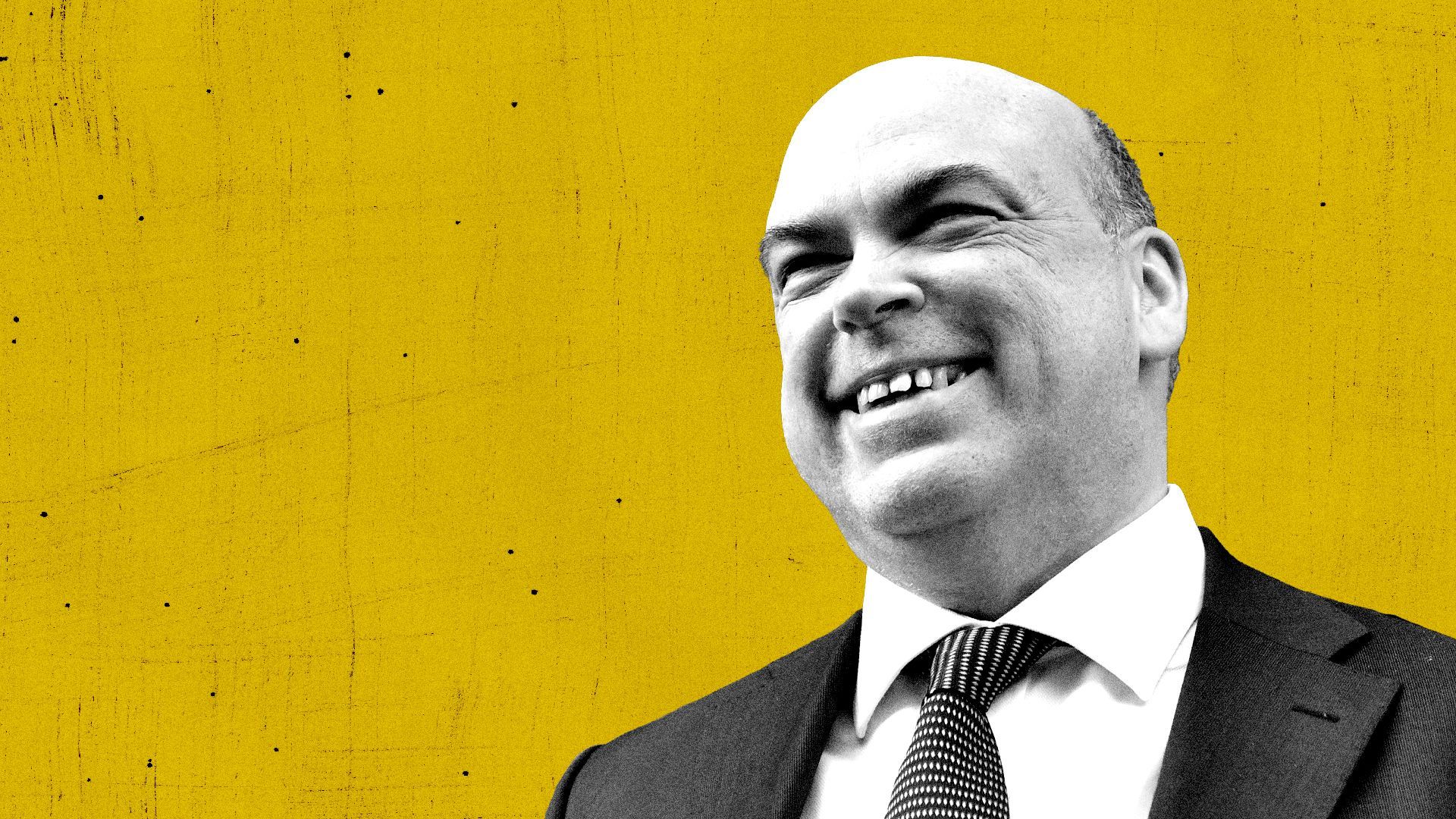 Photo illustration of Mike Lynch.