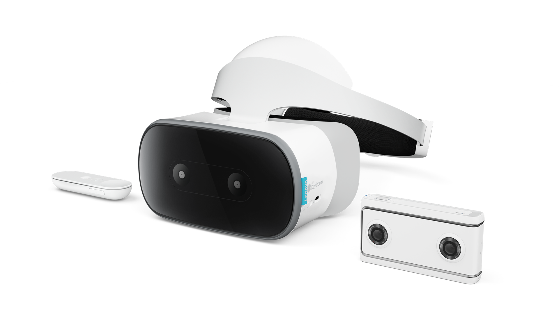 Lenovo's new standalone VR headset and 180-degree camera, developed with Google