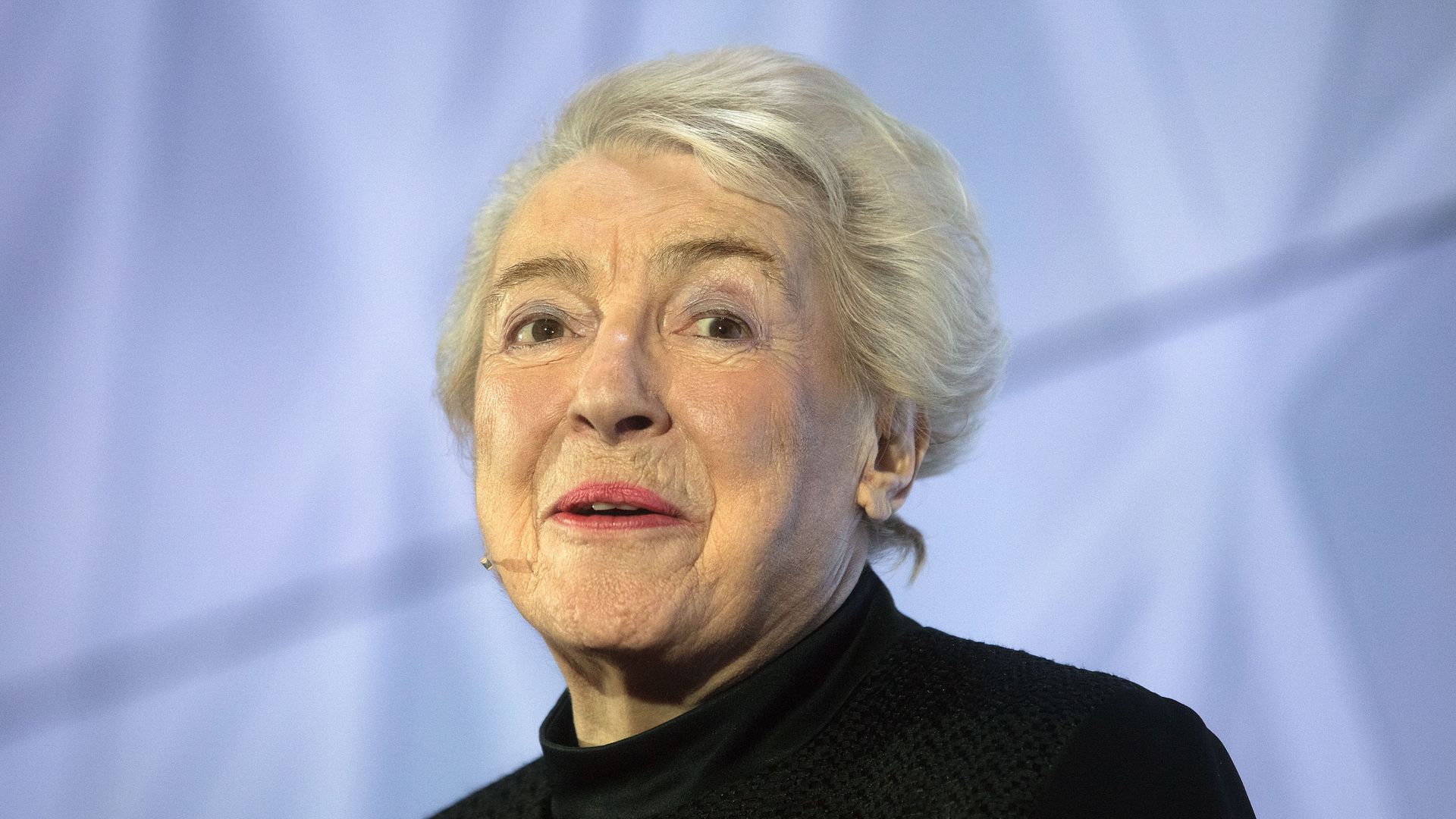 Stephanie Shirley, speaking at Google's London offices in 2016.