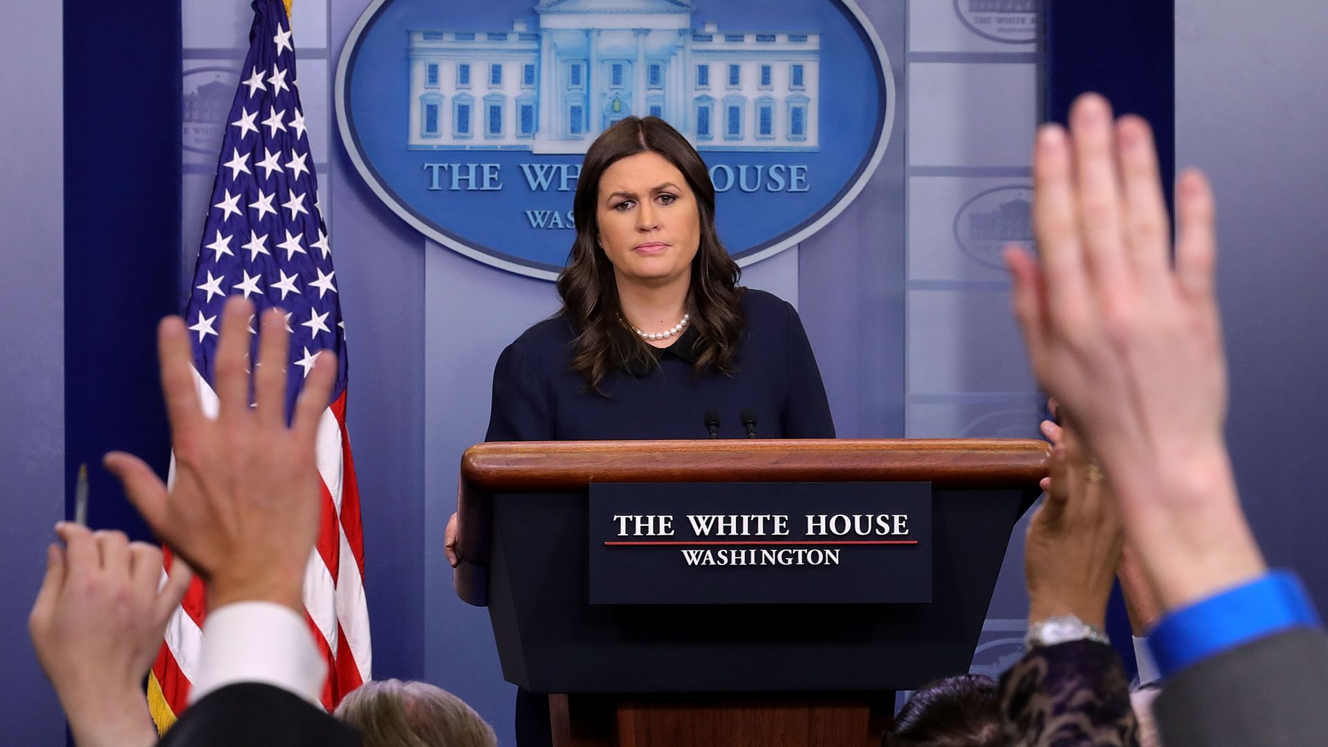 White House Press Secretary Sarah Sanders. 