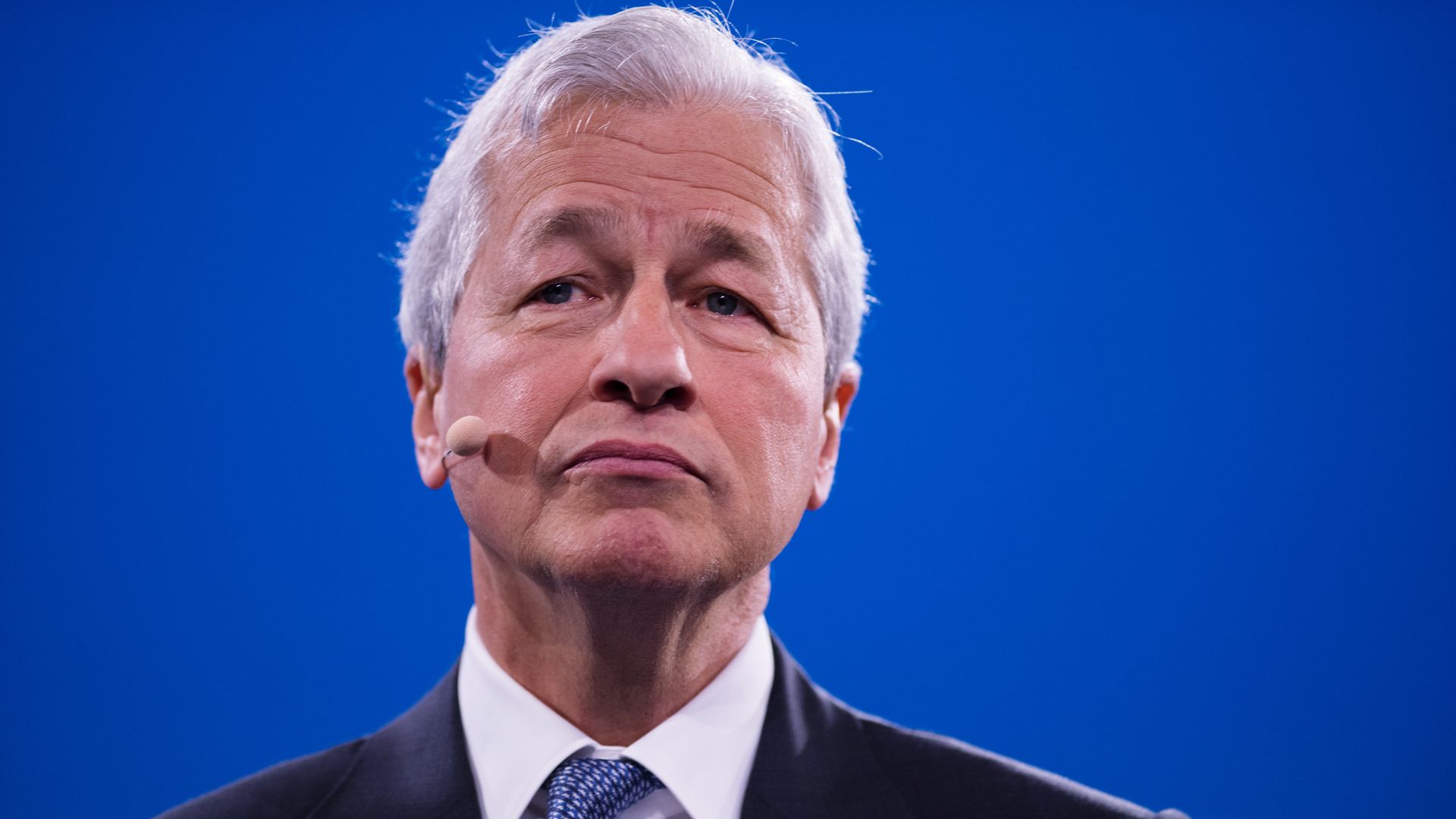 CEO of JPMorgan Chase Jamie Dimon speaking at a forum in New York in September 2019.