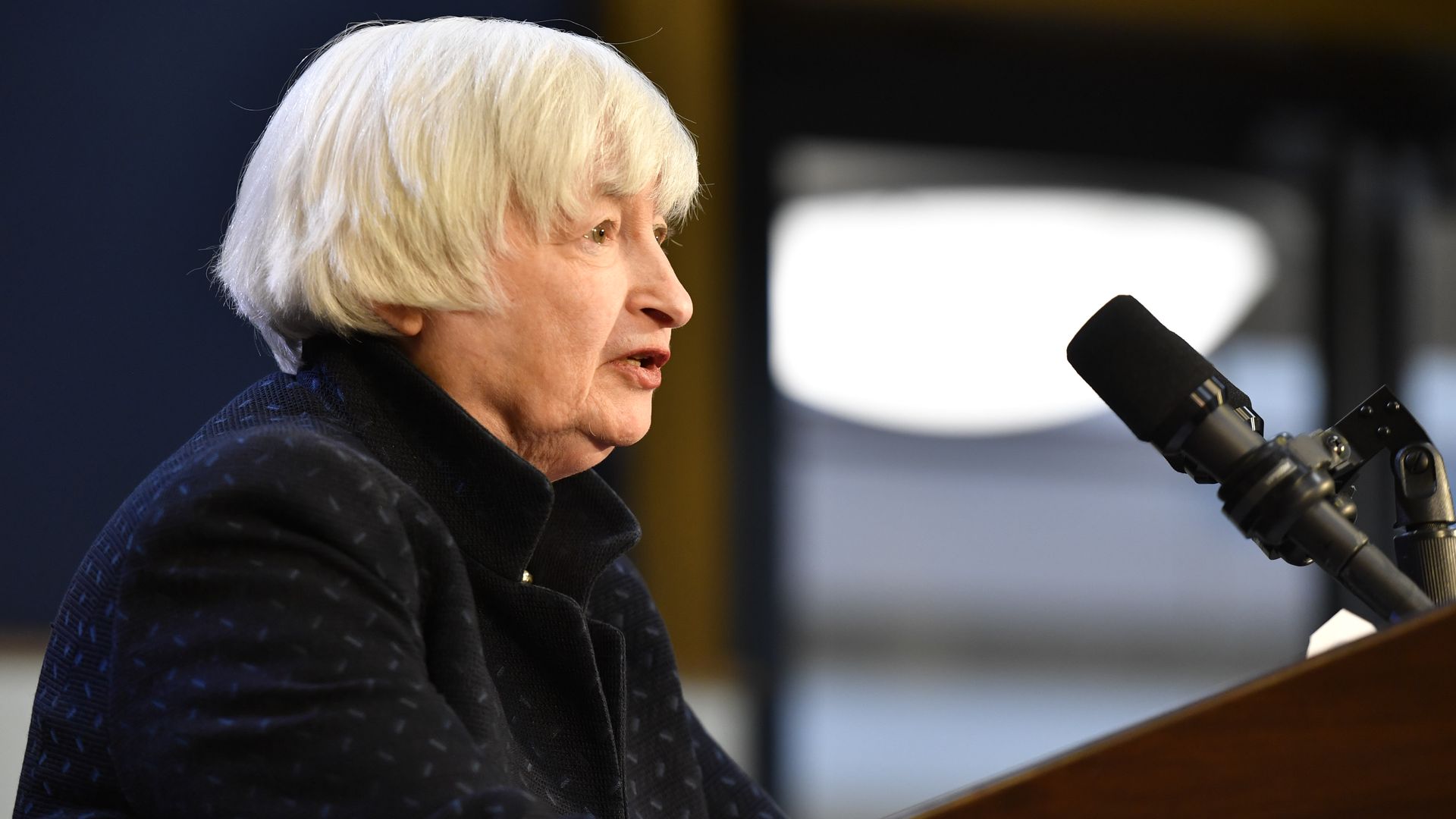 .S. Secretary of the Treasury Janet Yellen speaks after touring the Denver Mint on March 11, 2022 in Denver, Colorado.