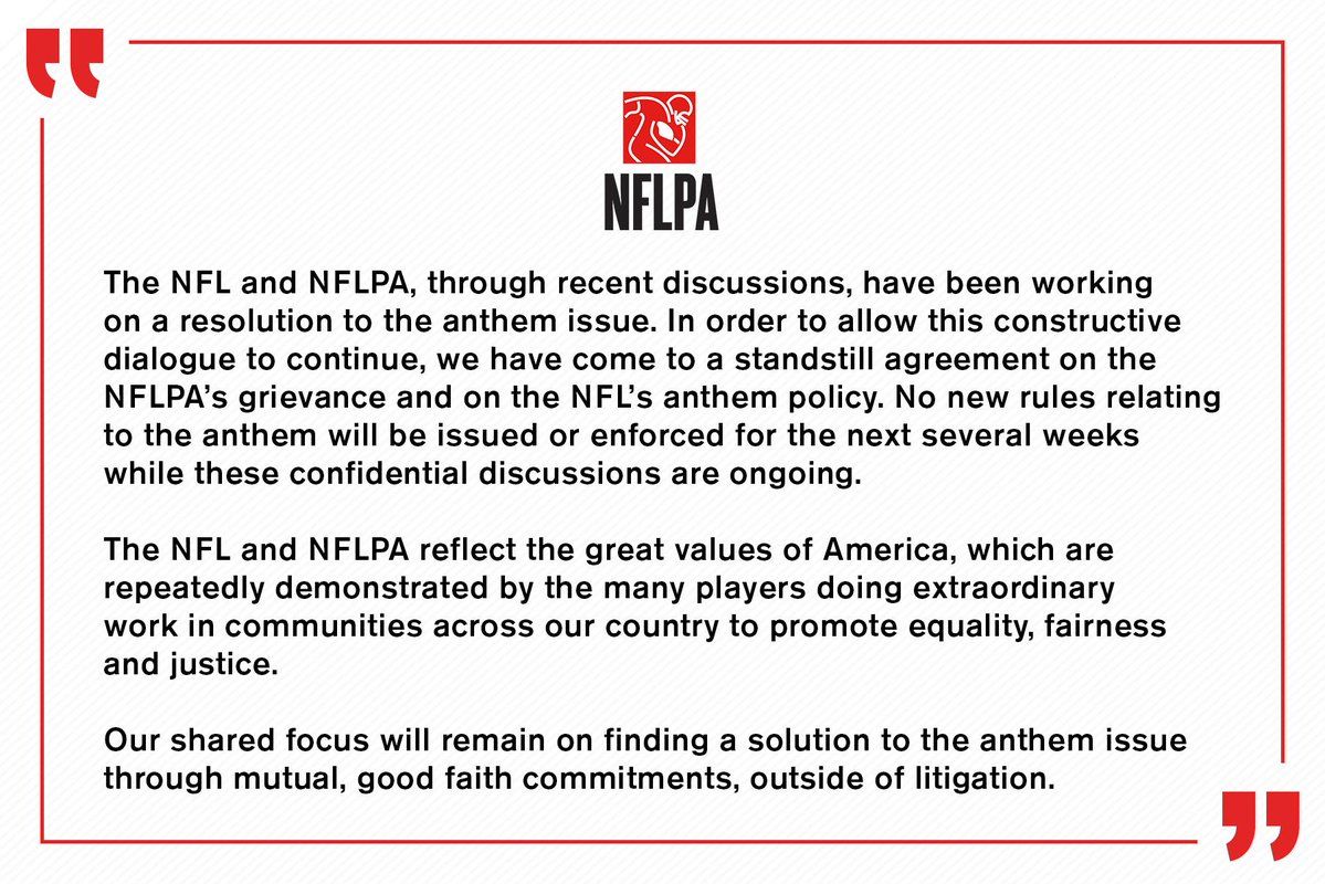 NFLPA Statement