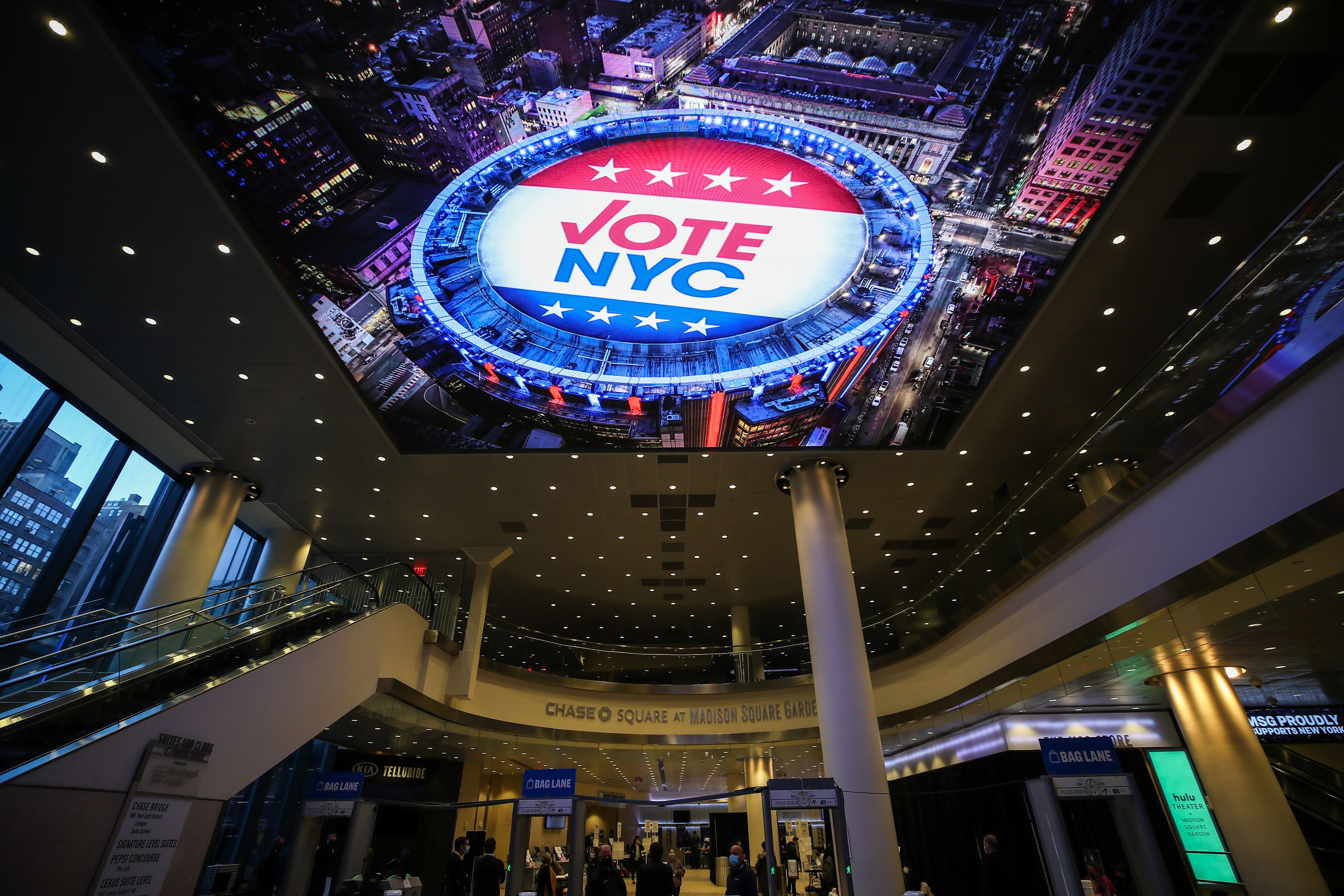 NEW YORK — Madison Square Garden served 60,000 eligible voters for both early voting and Election Day, making it the largest polling site in New York City.