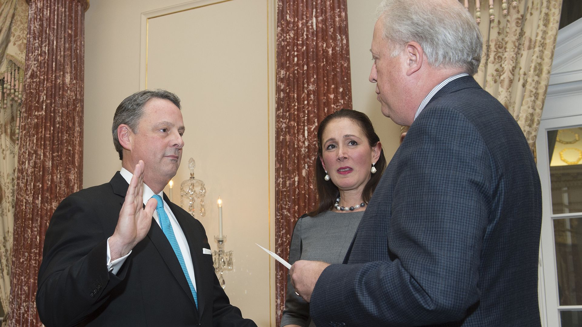 U S Ambador To Panama Resigns Citing Trump Policies Axios John Feeley Being Sworn In As Ambador To Panama