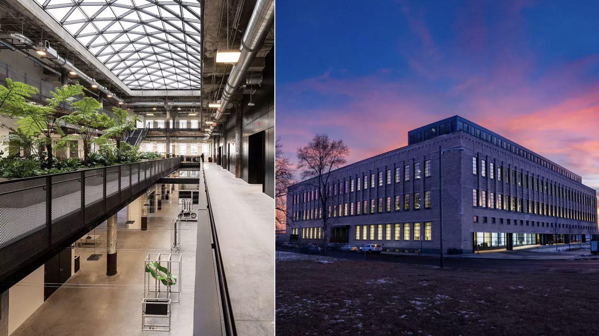 Photos inside the book depository building.