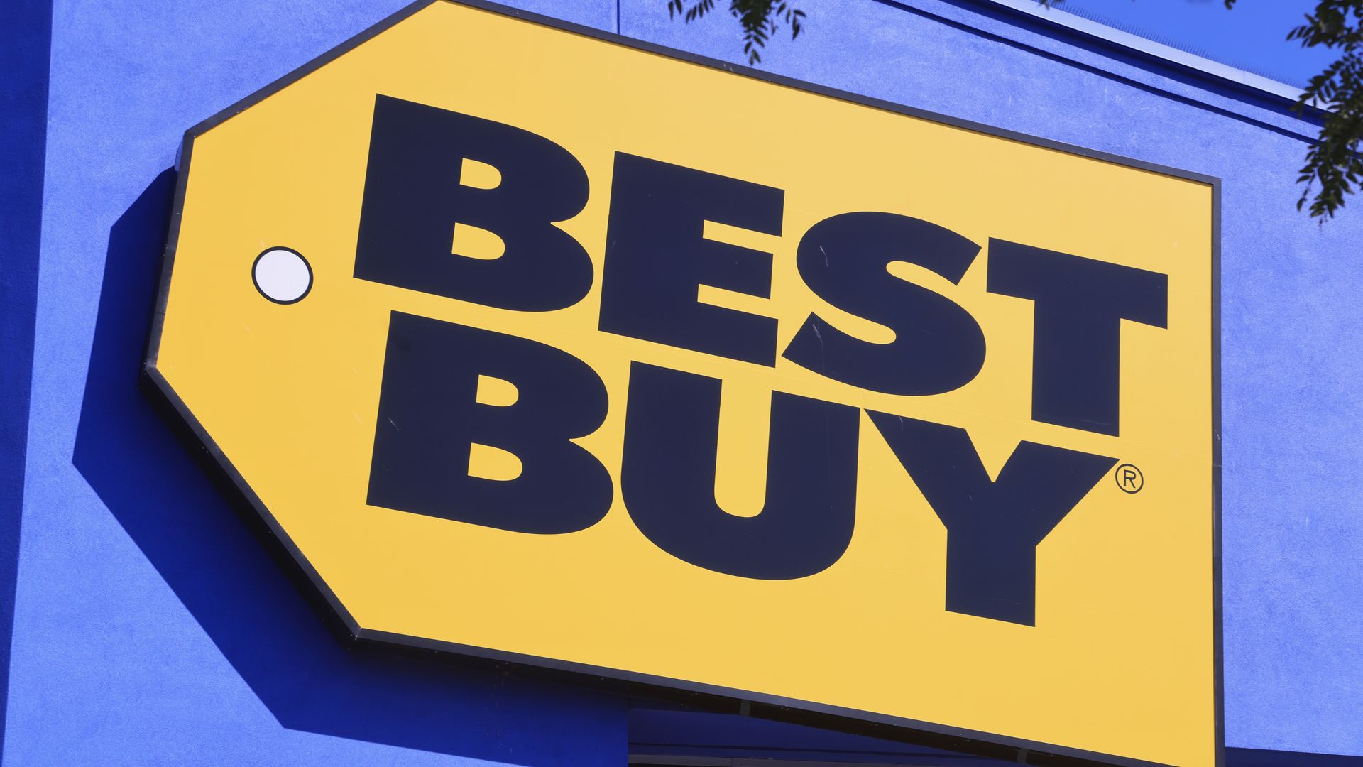 Best Buy sign outside store