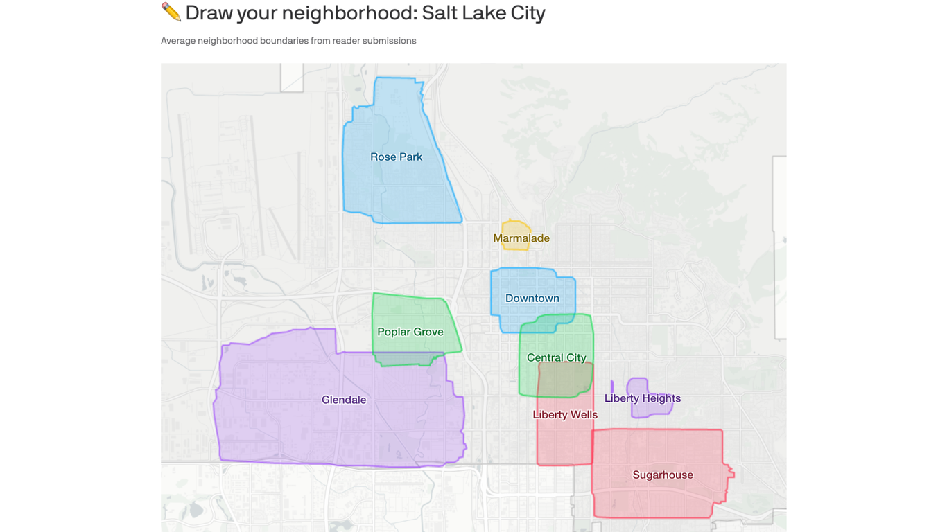 Salt Lake Citys Neighborhood Boundaries Arent Too Controversial Axios Salt Lake City