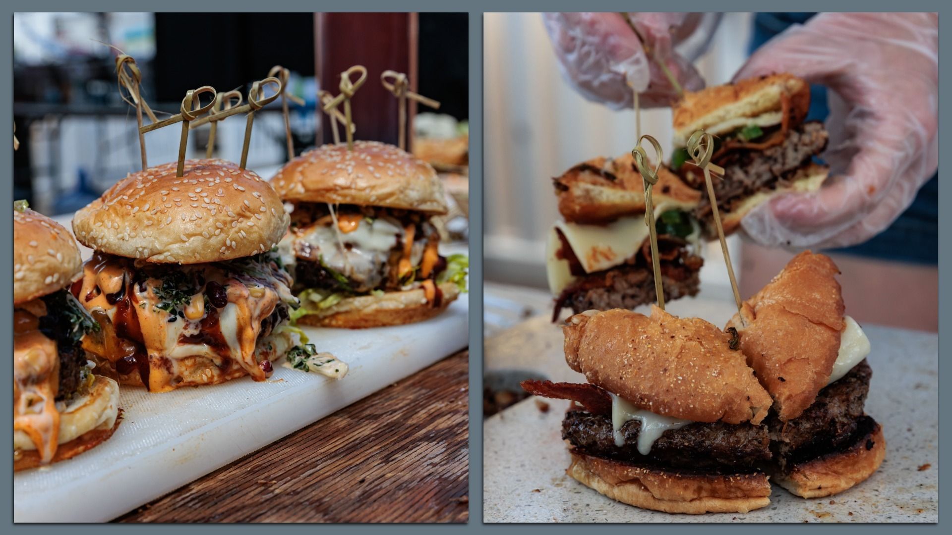 Images of lots of burgers