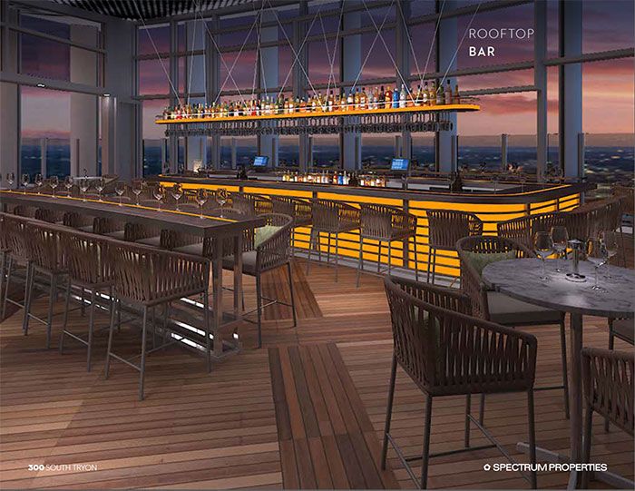 300 S Tryon Rooftop-indoor-bar