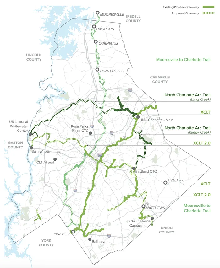 Charlotte MOVES mobility plan -- greenways