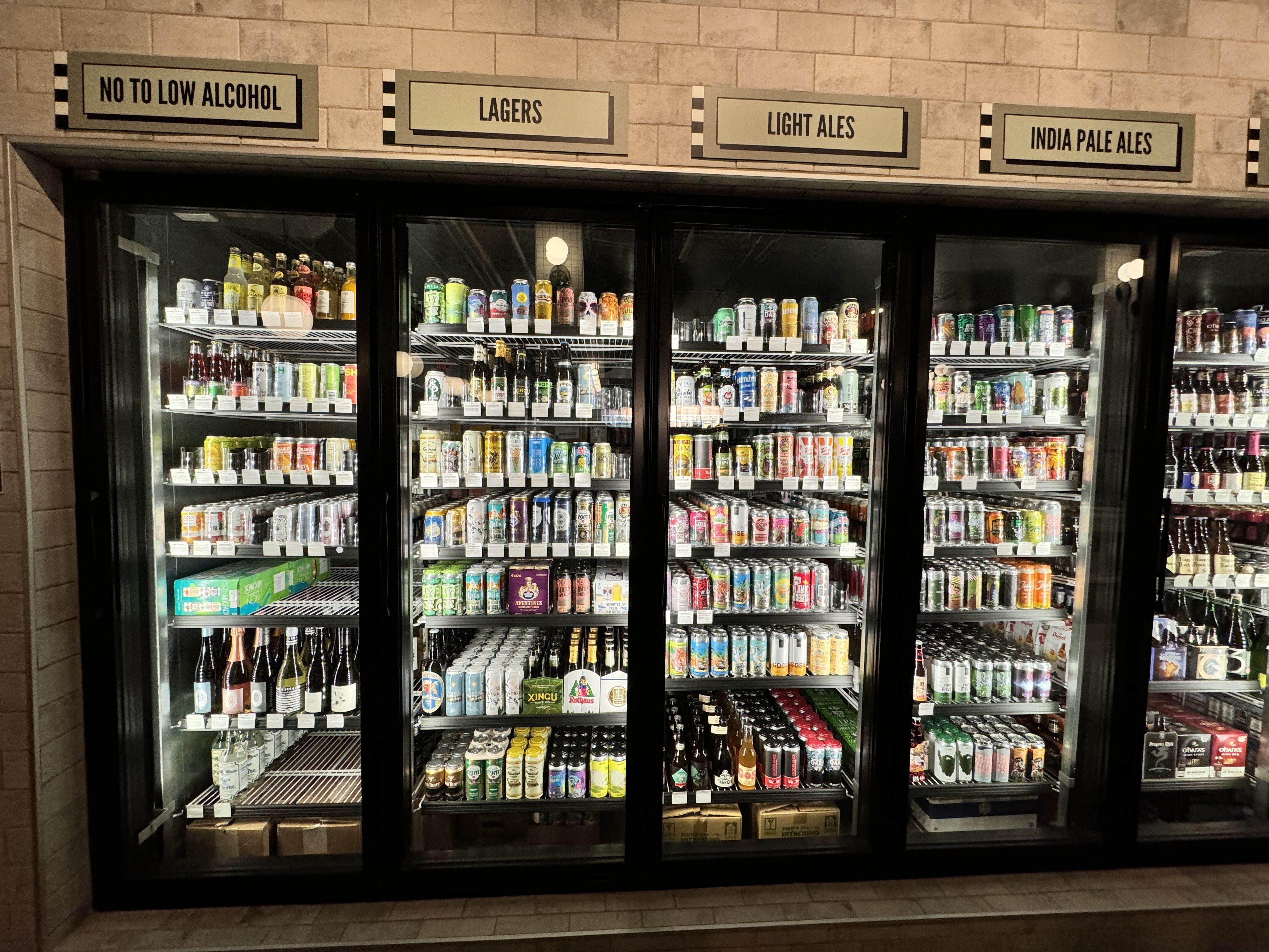 large fridge with drinks