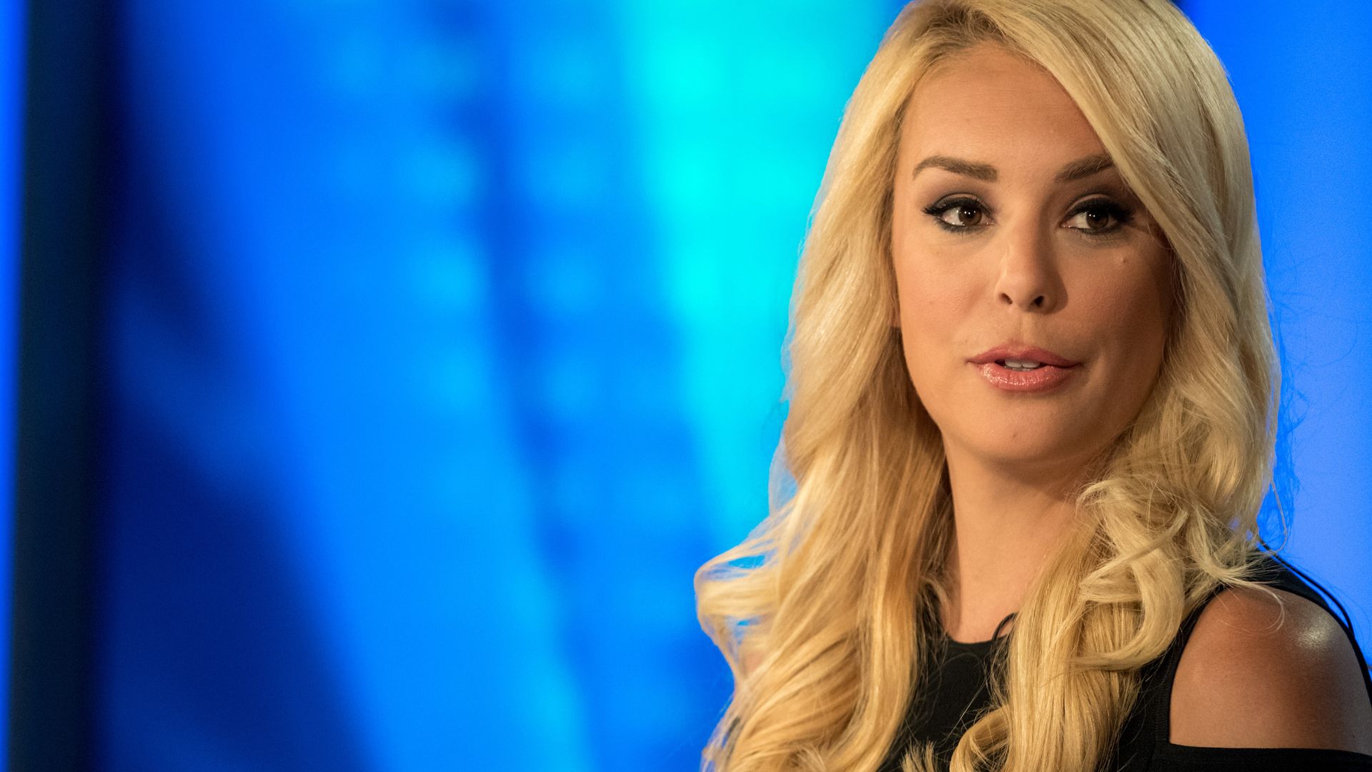 Britt McHenry visits the Fox news set on August 30, 2018 in Washington, DC. 