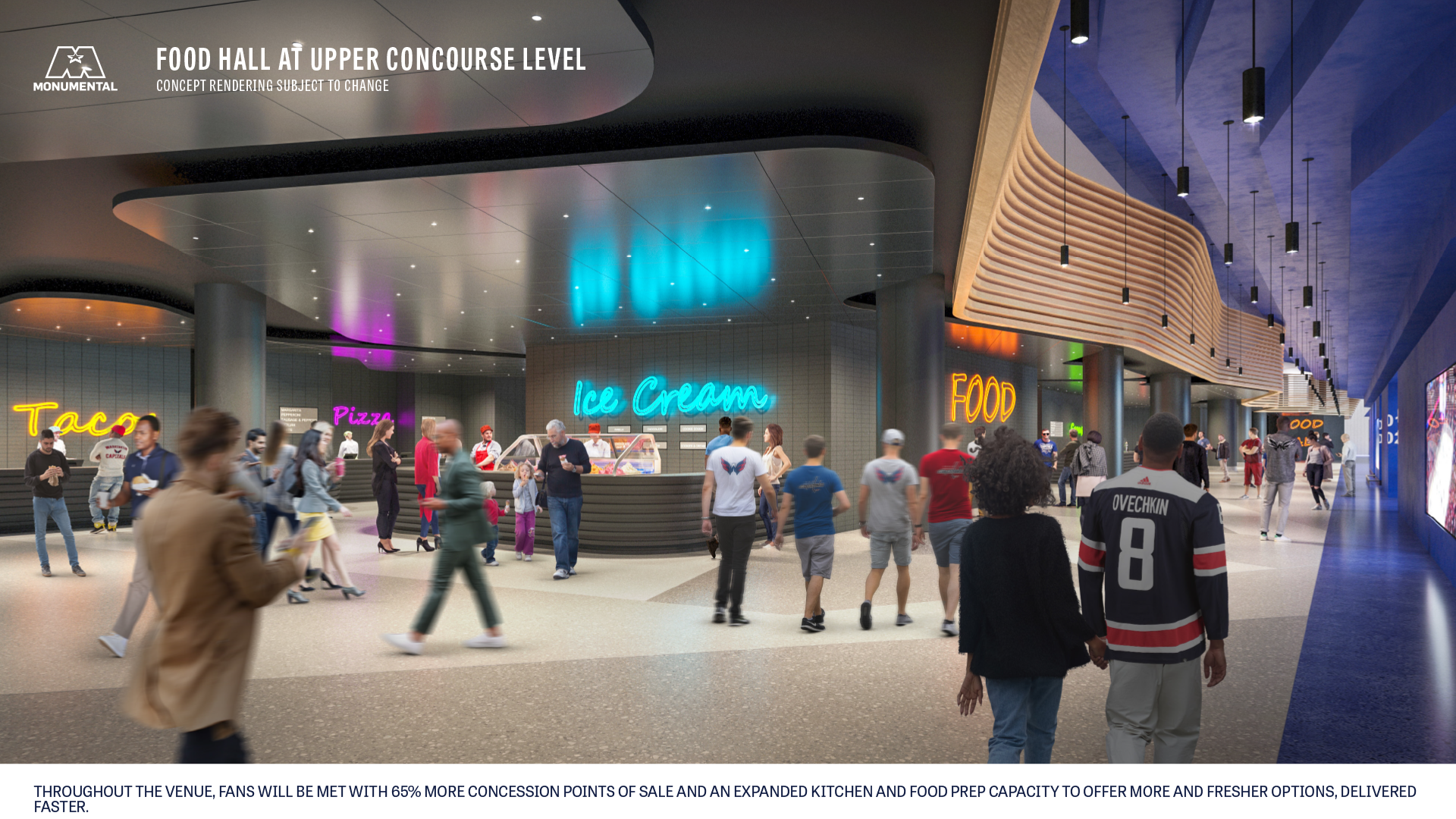 Concept rendering of food hall