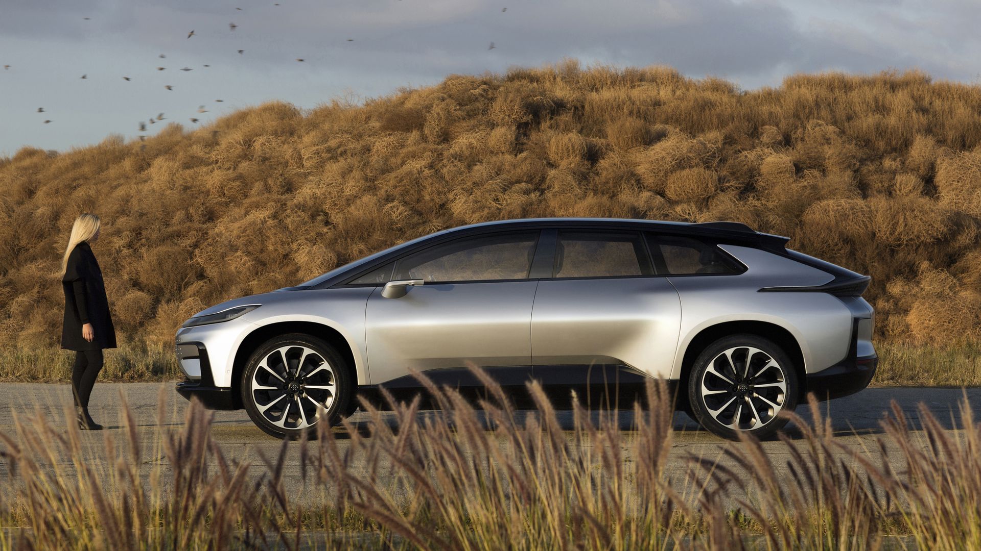 Image of Faraday Future's FF 91 plug-in luxury car