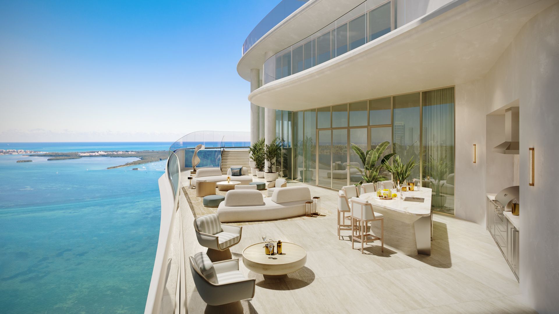 A rendering of the penthouse terrace. Photo: Binyan Studios, courtesy of Related Group