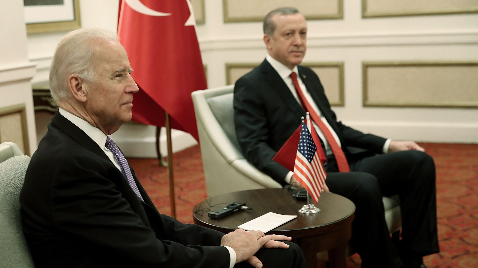 President Biden meets with Turkish President Recep Tayyip Erdoğan.