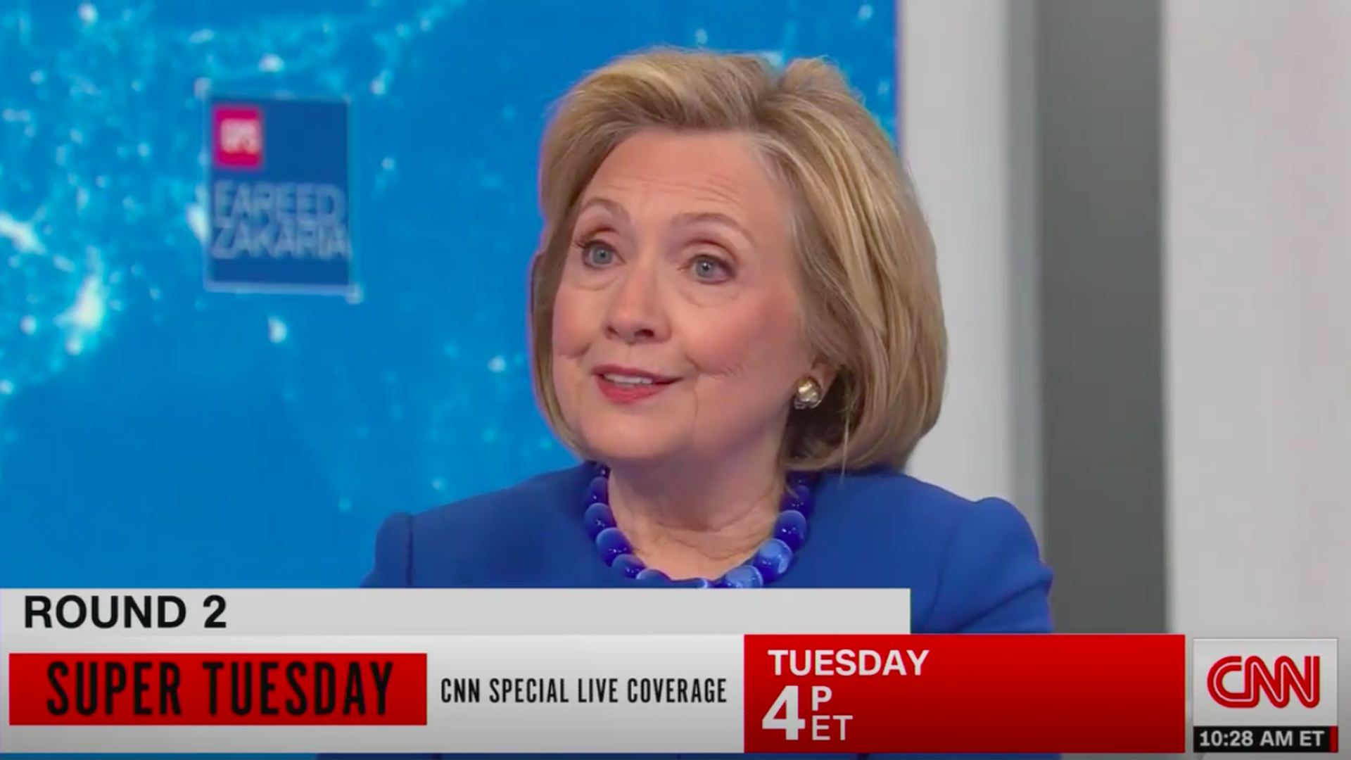 Hillary Clinton on CNN's GPS