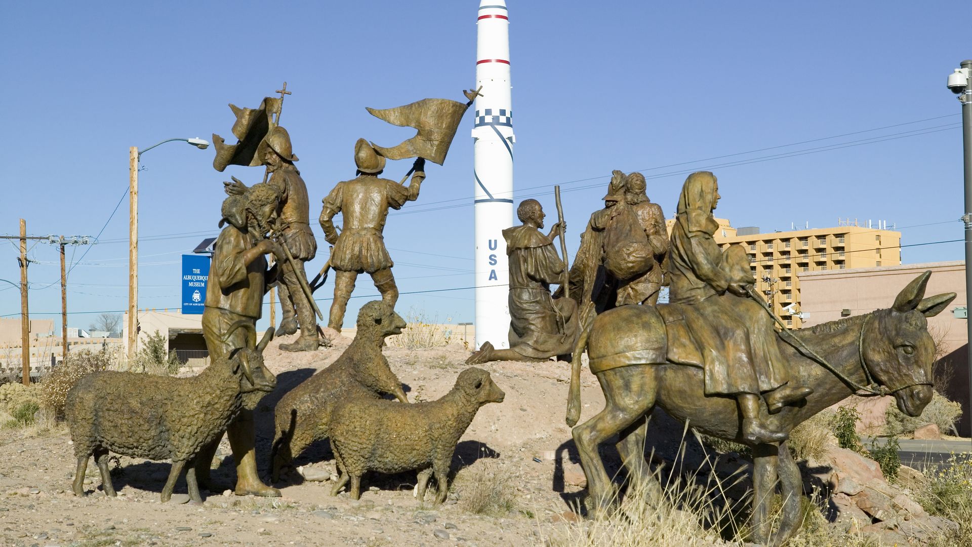 Sculpture garden at Albuquerque Museum of Art & History, New Mexico