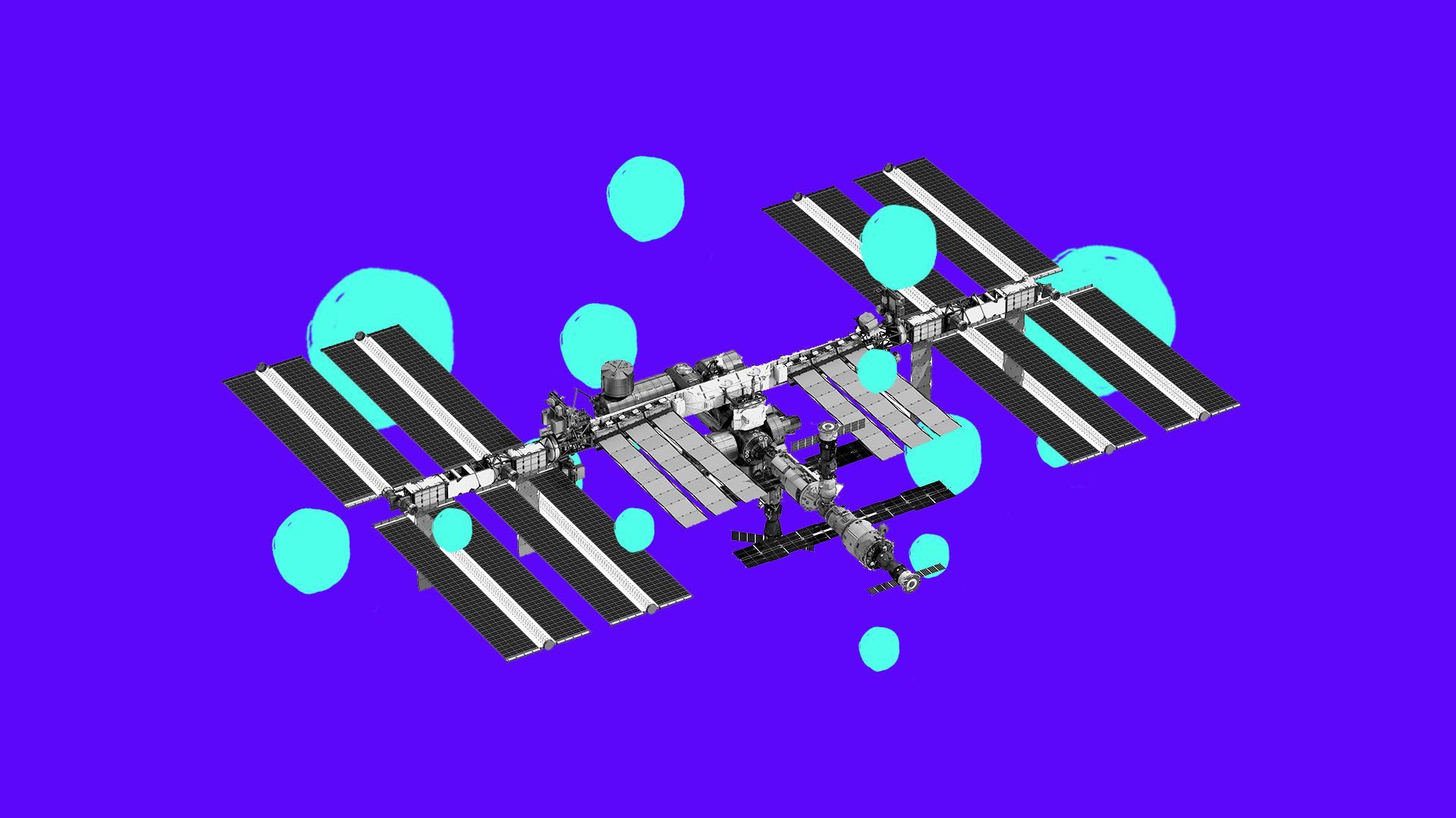 Illustration of international space station