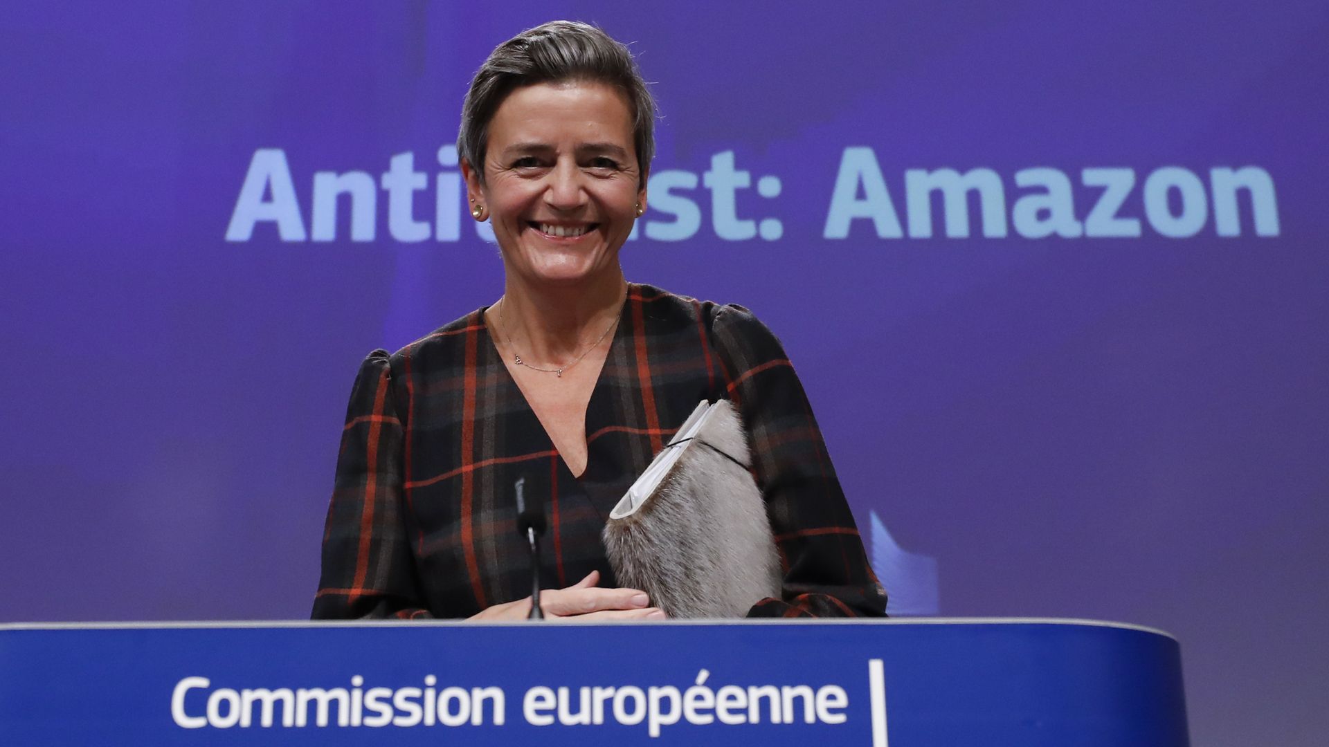 A photo of European competition commissioner Margrethe Vestager