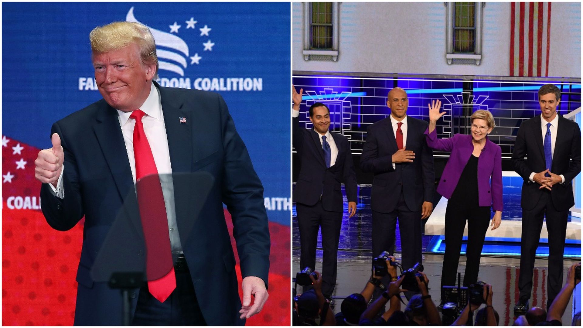 President trump and the democratic debate