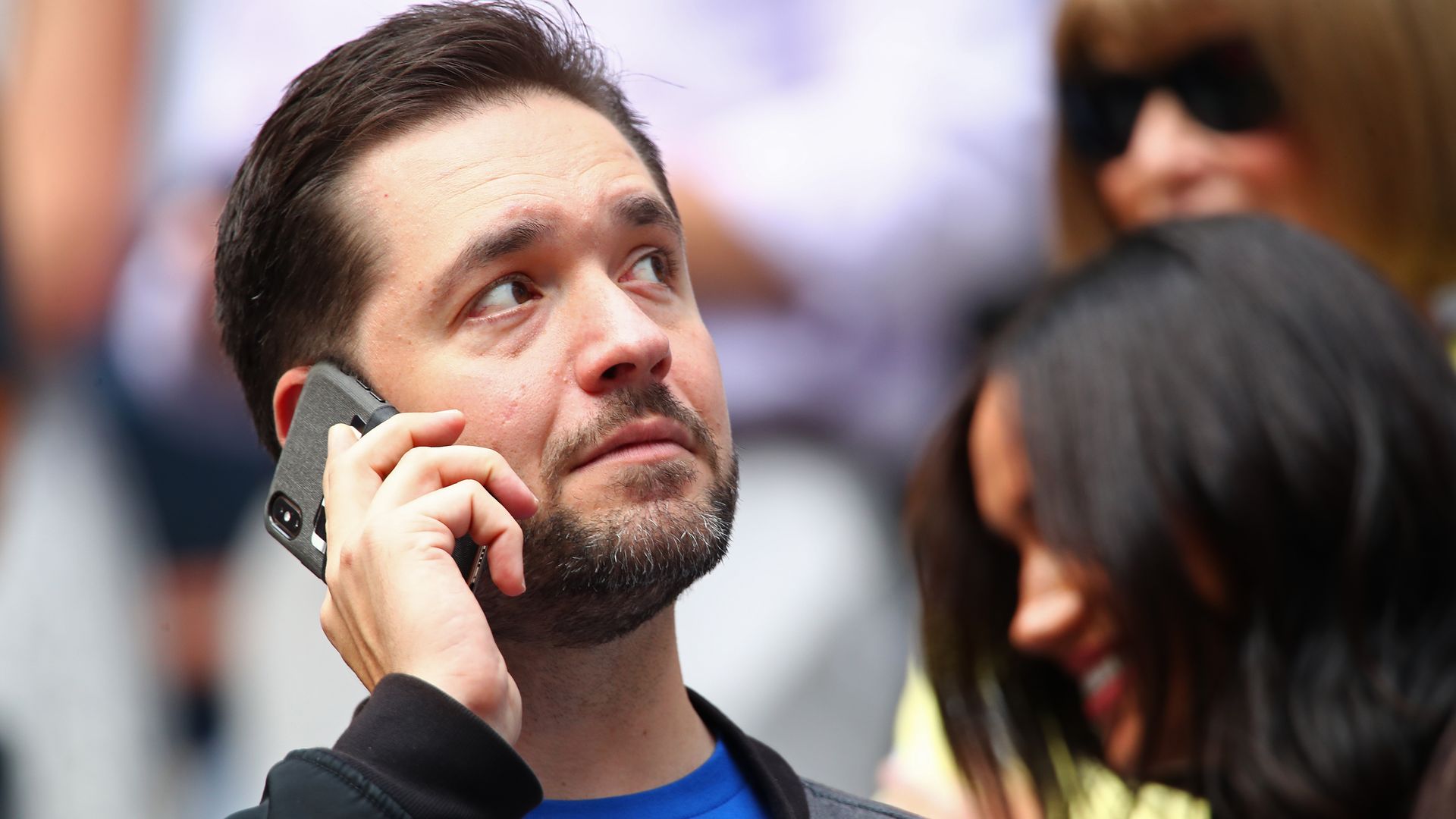 Alexis Ohanian at the 2019 U.S. Open.