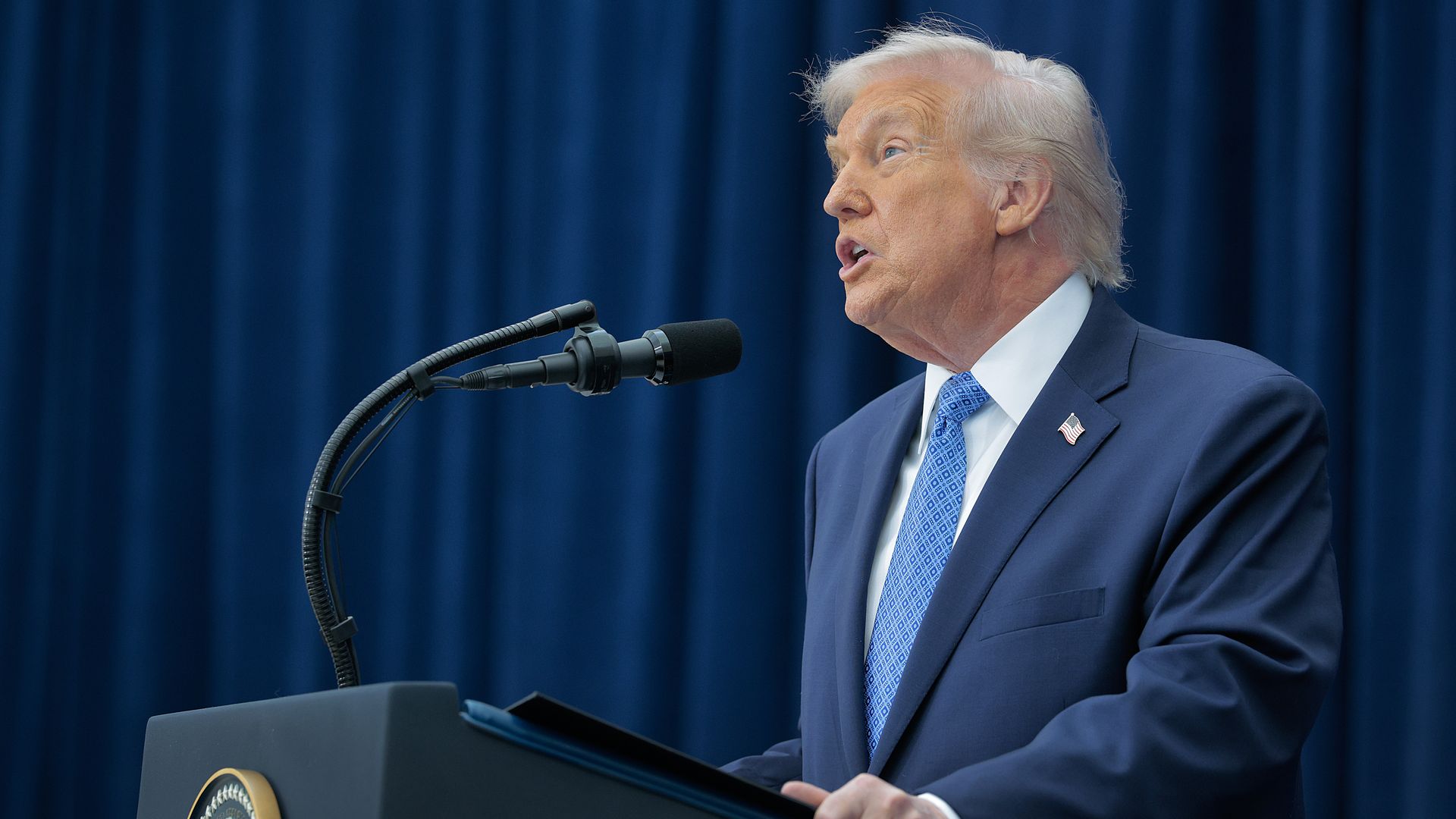 Trump delivers remarks at the Donald J. Trump Institute of Peace on December 04, 2025 in Washington, DC. Photo: Chip Somodevilla/Getty Images