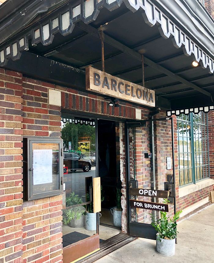 entrance and location for brunch at barcelona wine bar