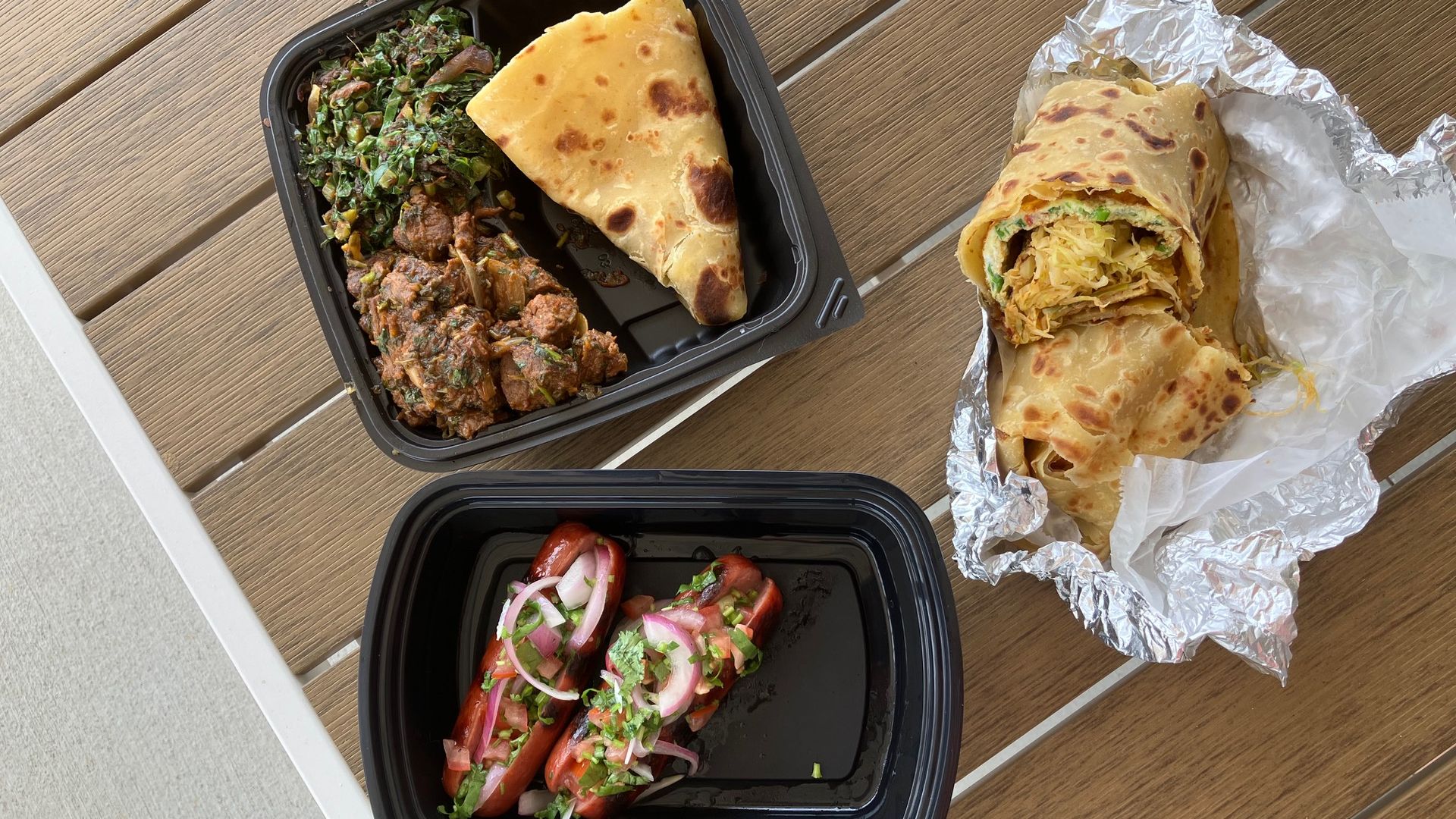 Food options from Kibanda
