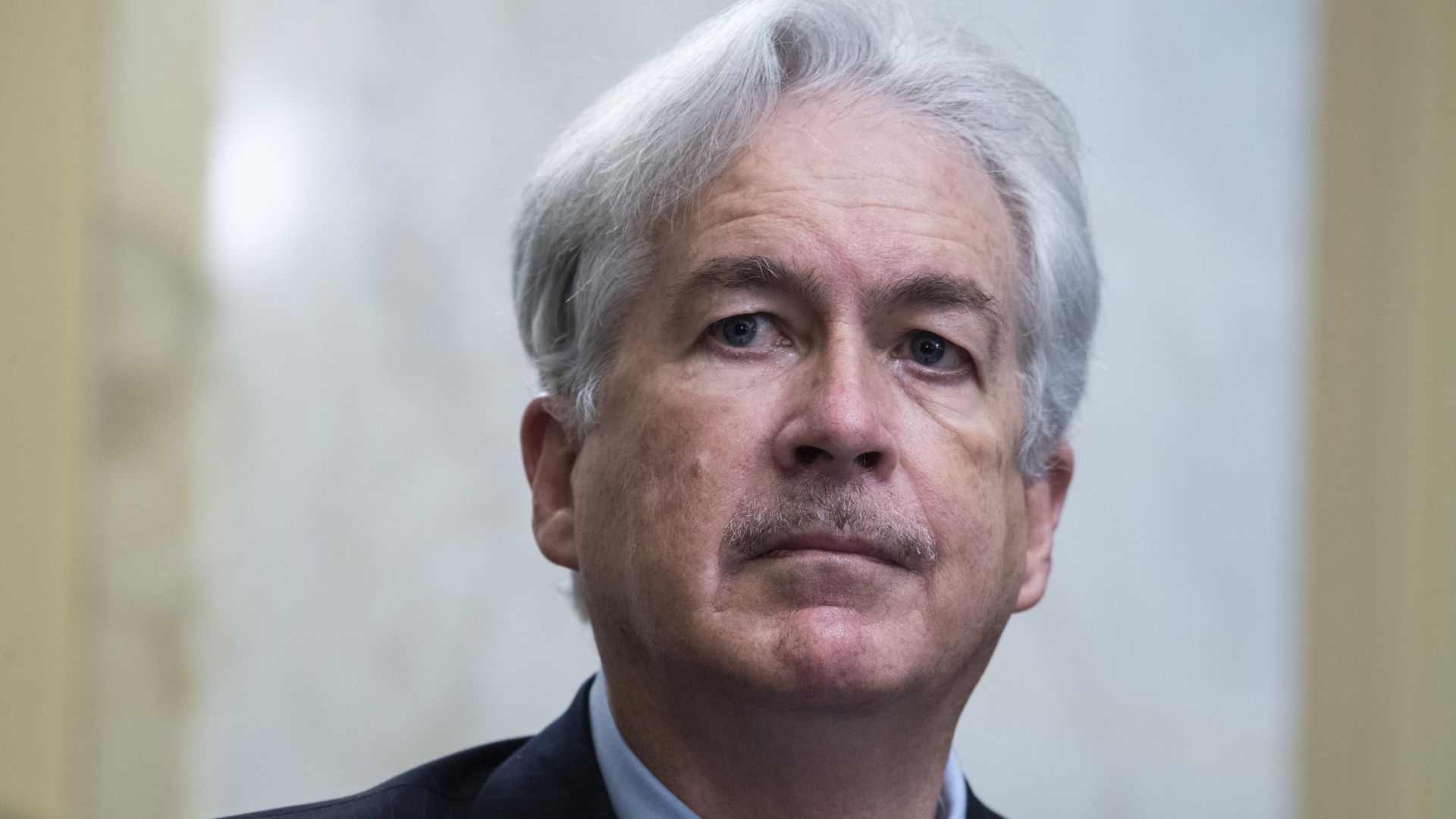 William Burns, nominee for Central Intelligence Agency director, listens to opening statements during his Senate Select Intelligence Committee confirmation hearing in Russell Senate Office Building on Capitol Hill in Washington, D.C., on Wednesday, February 24, 2021.
