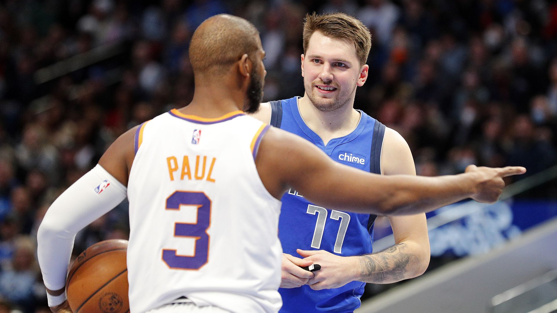 Luka Doncic and Chris Paul