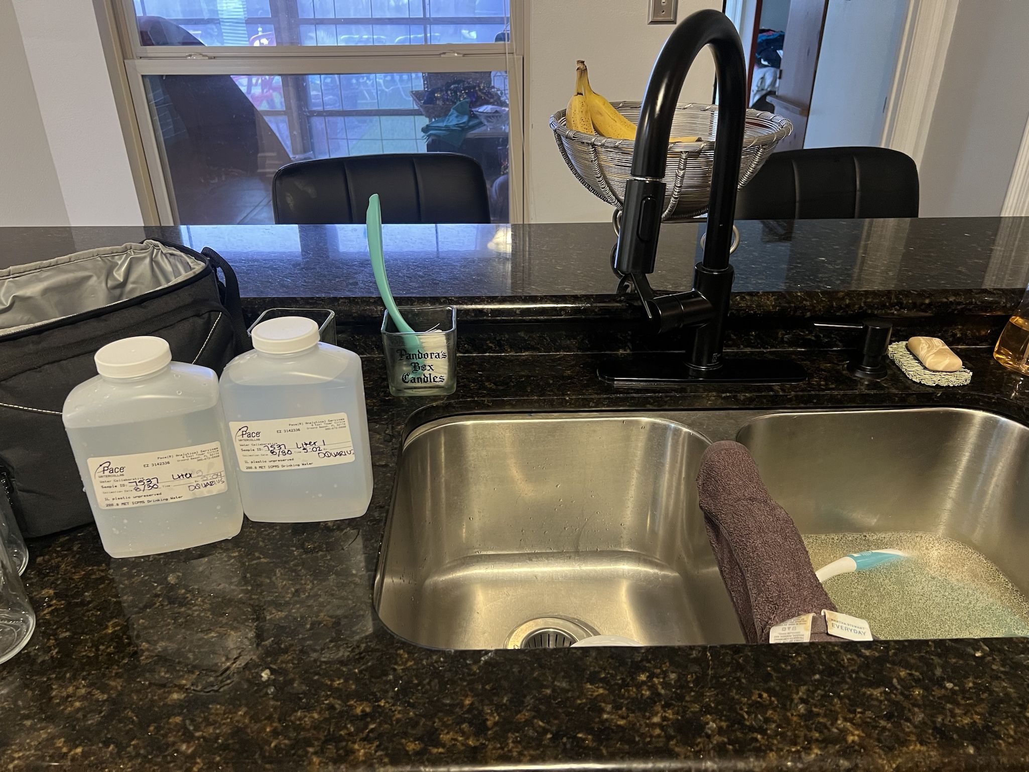 image shows a kitchen sink