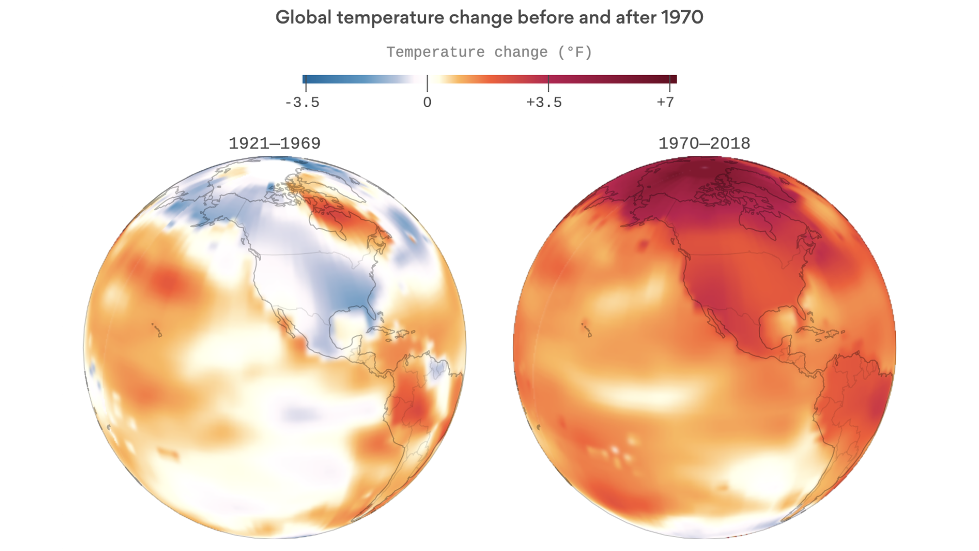 Climate change visualized How Earth's temperature has changed since