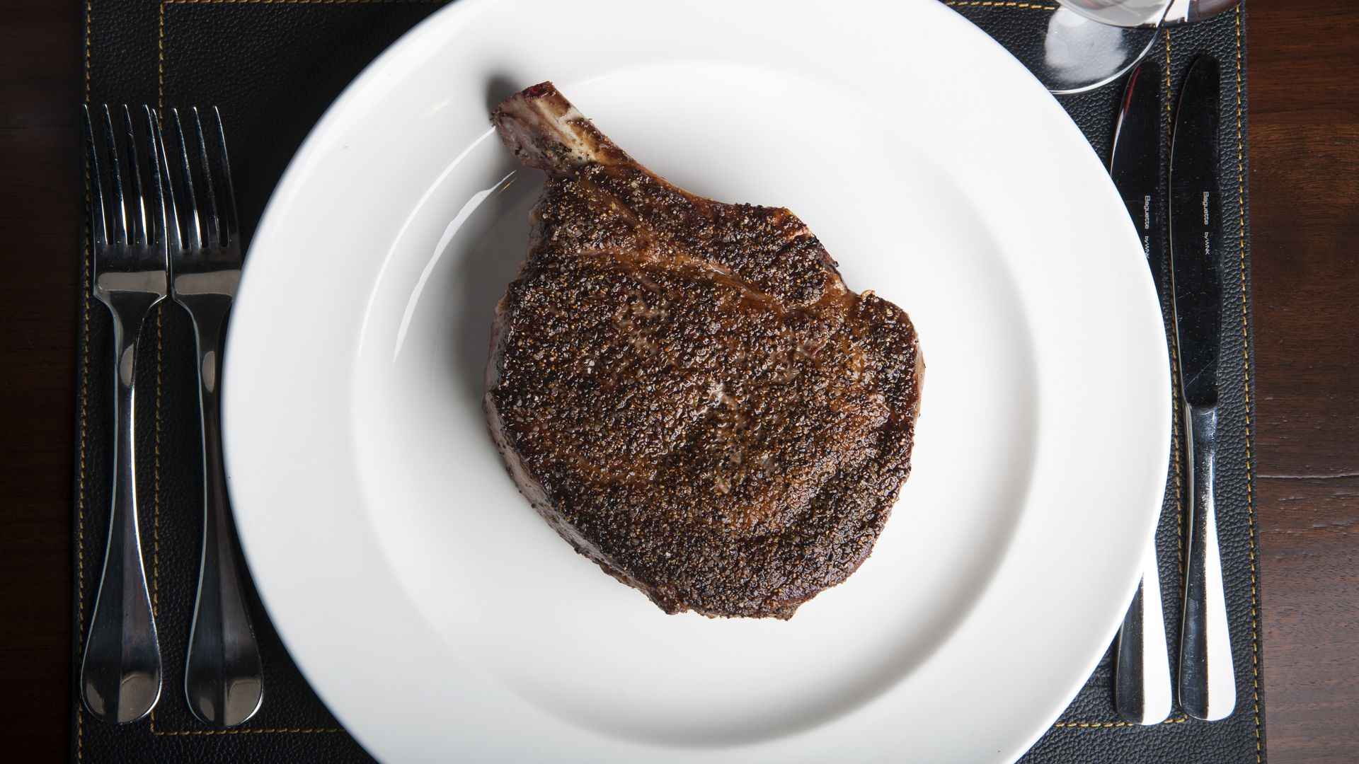  The rib-eye is photographed at Del Frisco's Double Eagle Steak House September 29, 2014 in Washington, DC. (Photo by Katherine Frey/The Washington Post via Getty Images)