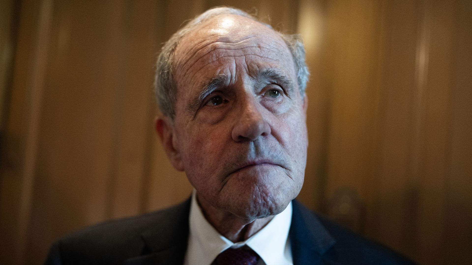 Sen. Jim Risch, R-Idaho, is seen after the senate luncheons in the U.S. Capitol
