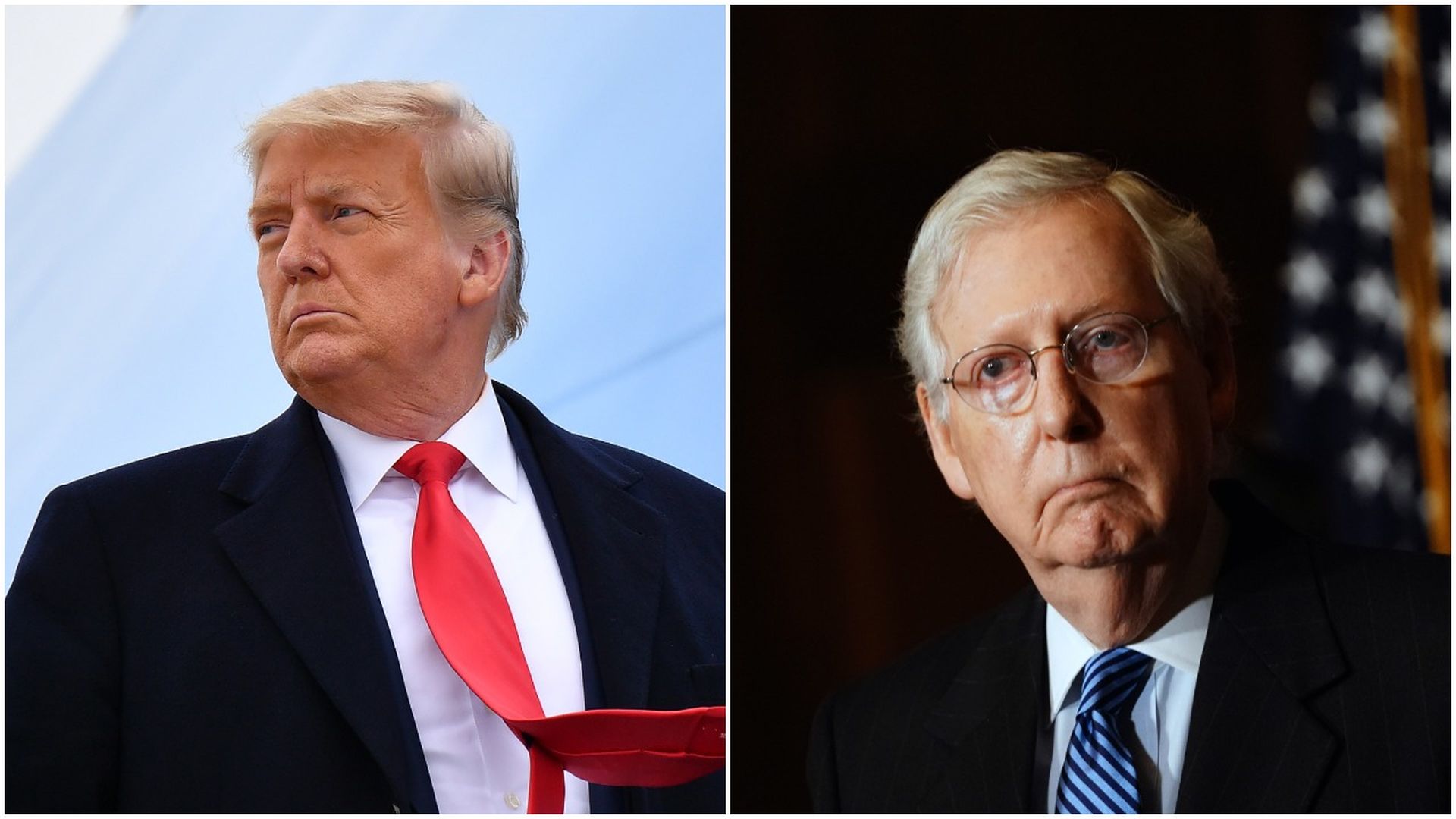 President Trump and Mitch McConnell