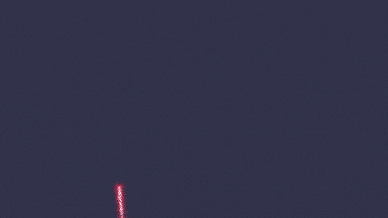 Illustration of fireworks, one red, one blue, and one in the shape of a shrug emoji.