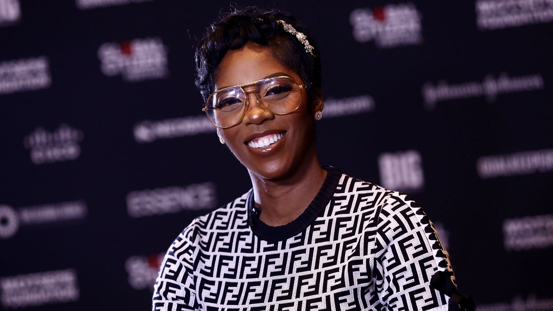 Nigerian musician Tiwa Savage during the announcement of the Global Citizen Festival on July 09, 2018 in Johannesburg, South Africa. 