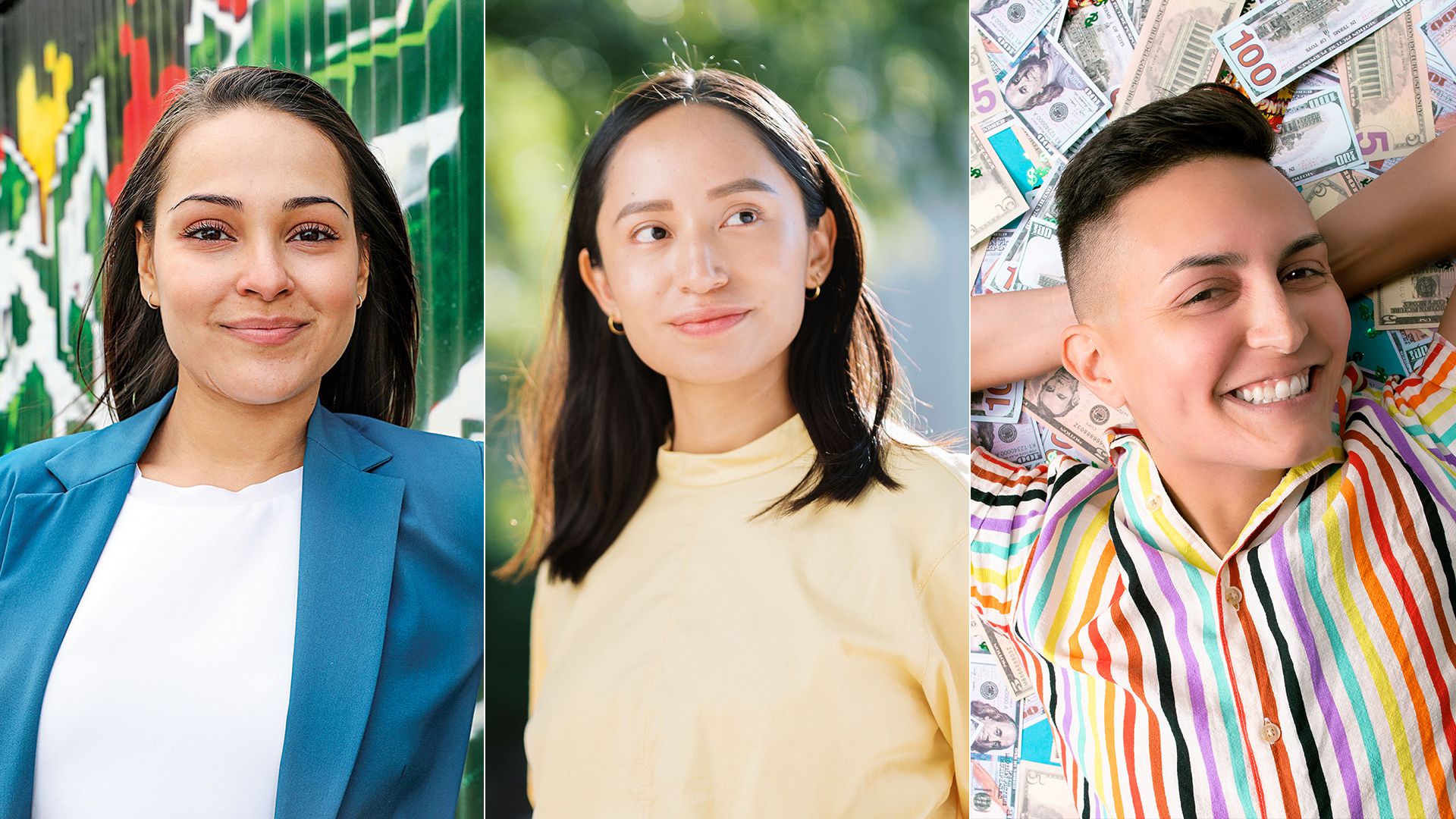 From left: Yanely Espinal, Maria Melchor and Charly Stoever. Photos: Amanda Saviñon, Chike Photography and Zuly Garcia