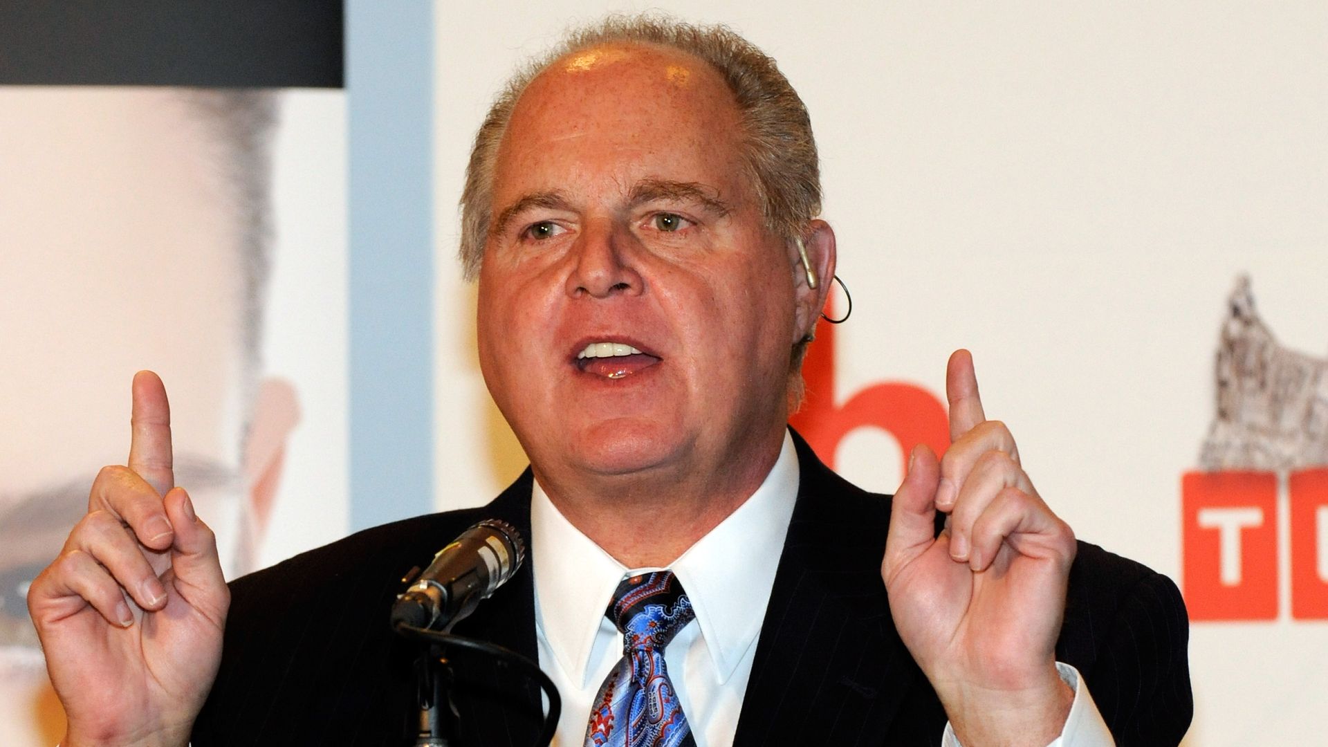 Radio talk show host and conservative commentator Rush Limbaugh.
