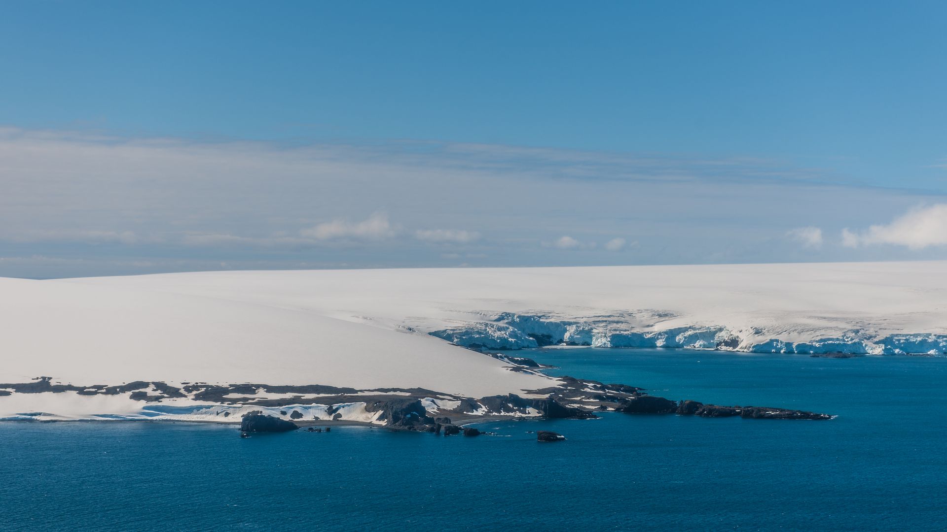 Ariel view of Antarctica