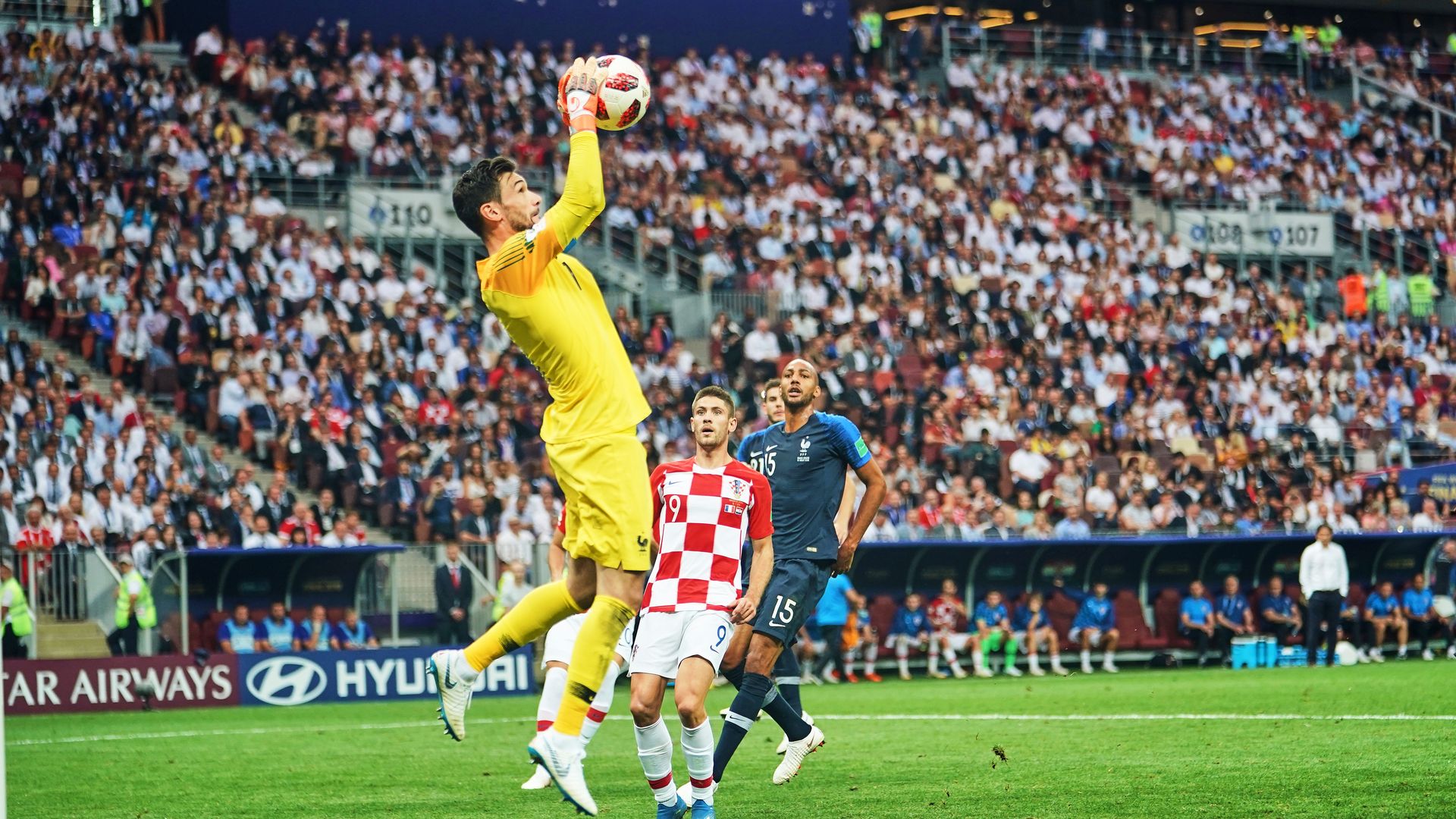 2018 World Cup match France vs Croatia